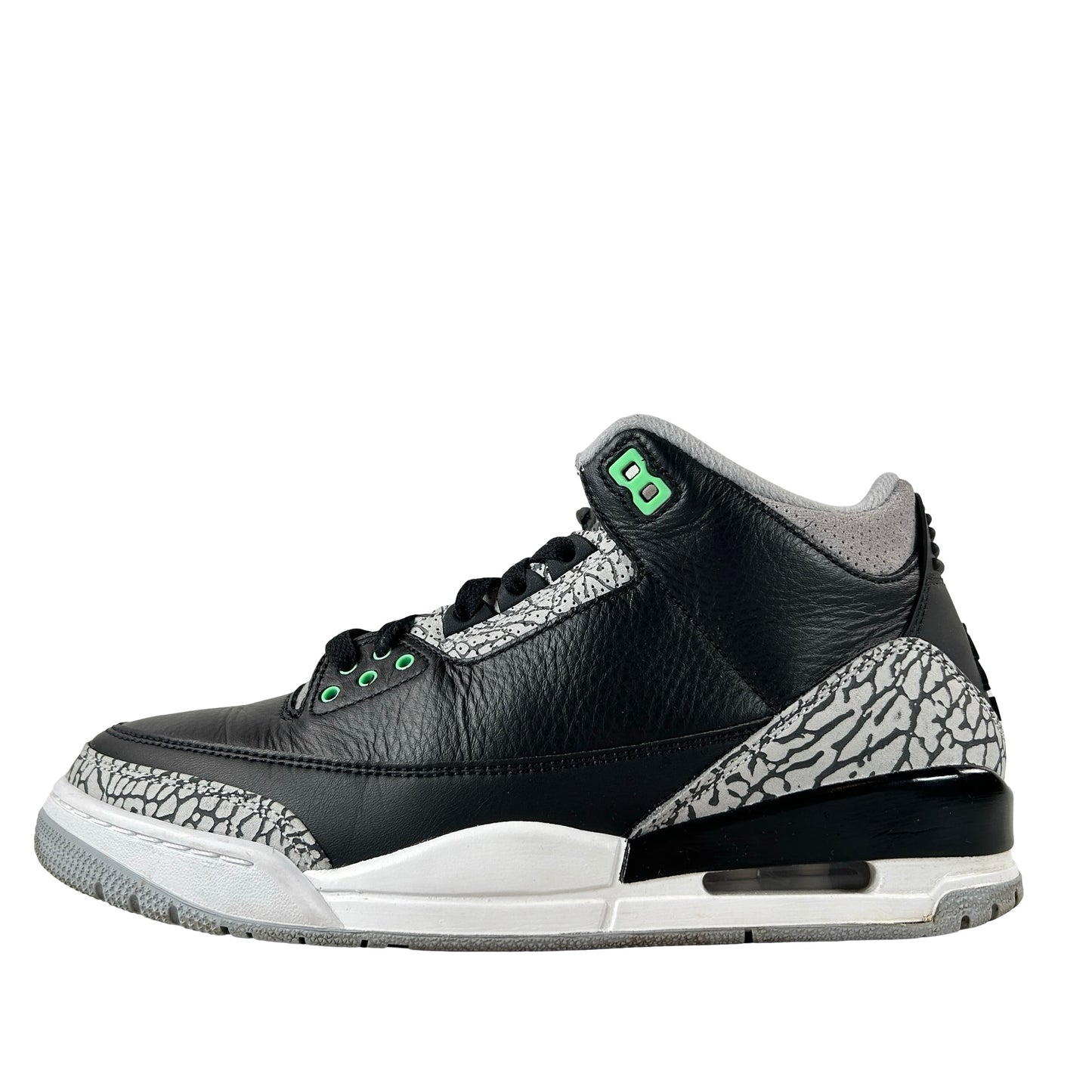 CT8532 031 Jordan 3 Retro Green Glow [USED] - 9.5 M (Used)