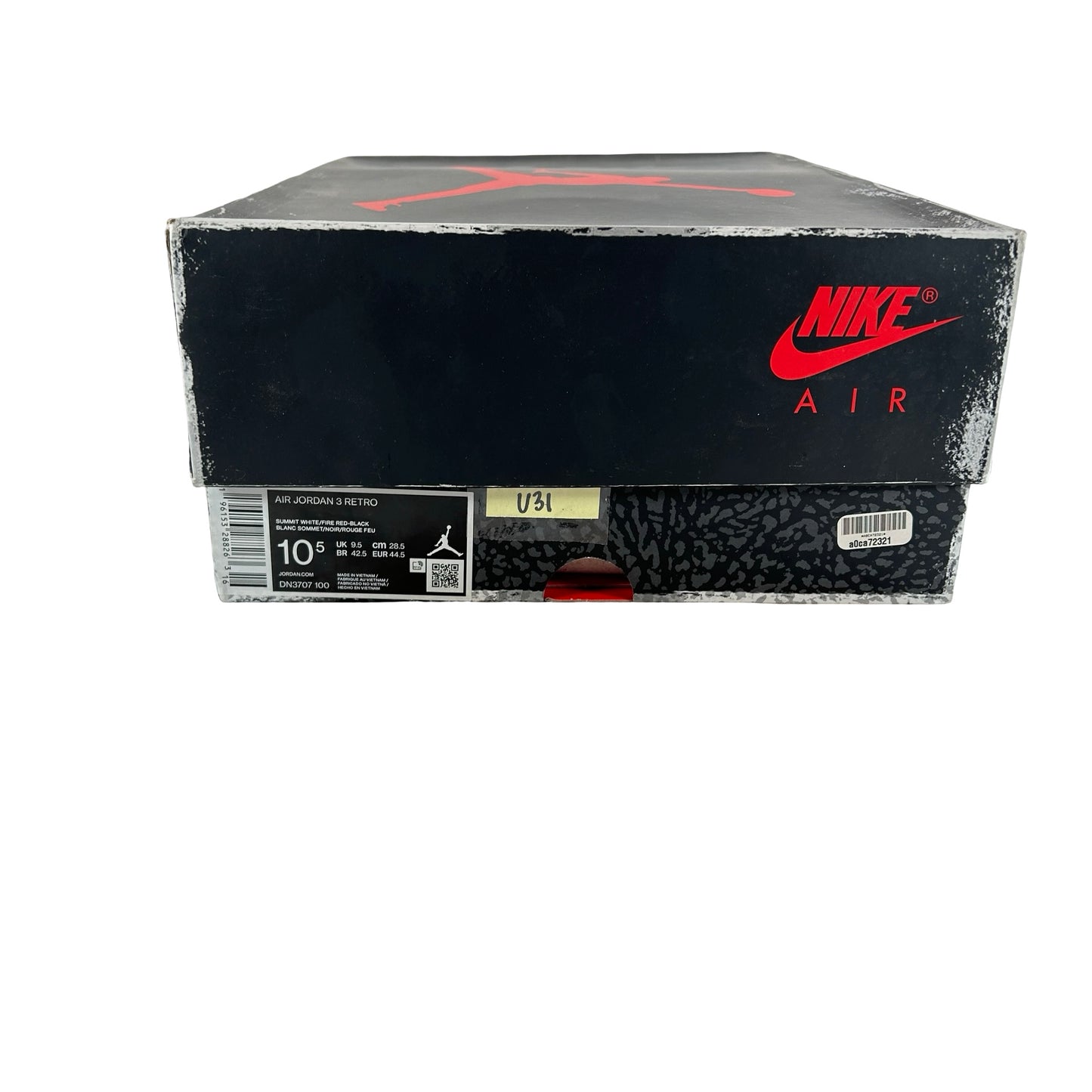 DN3707 100 Jordan 3 Retro White Cement Reimagined [USED] - 10.5 M (Used31)