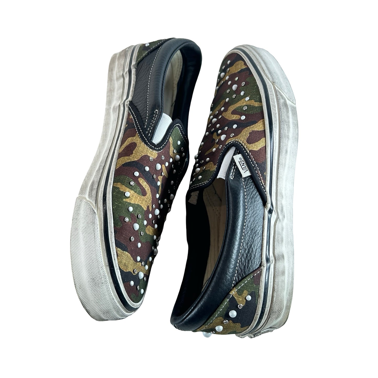 VN000D9PCAK Vans LX Classic Slip-On 98 Pearlized Pack Camo Black [USED] - 10.5 M (Used)