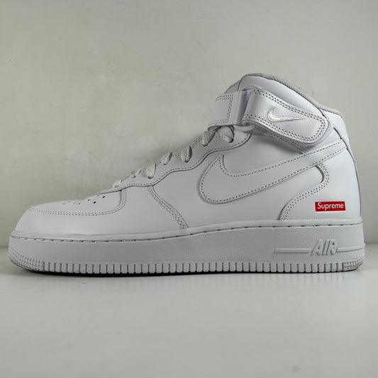 FZ8784 100 Nike Air Force 1 Mid Supreme White [USED] - 10 M (Used)