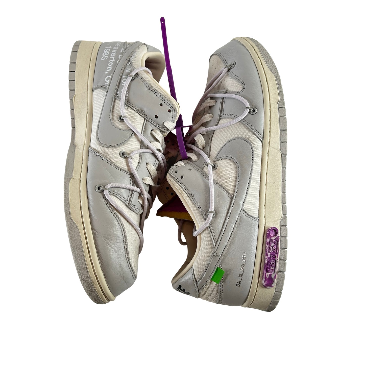 DM1602 118 Nike Dunk Low Off-White Lot 3 [USED] - 13 M (Used) (No Box)