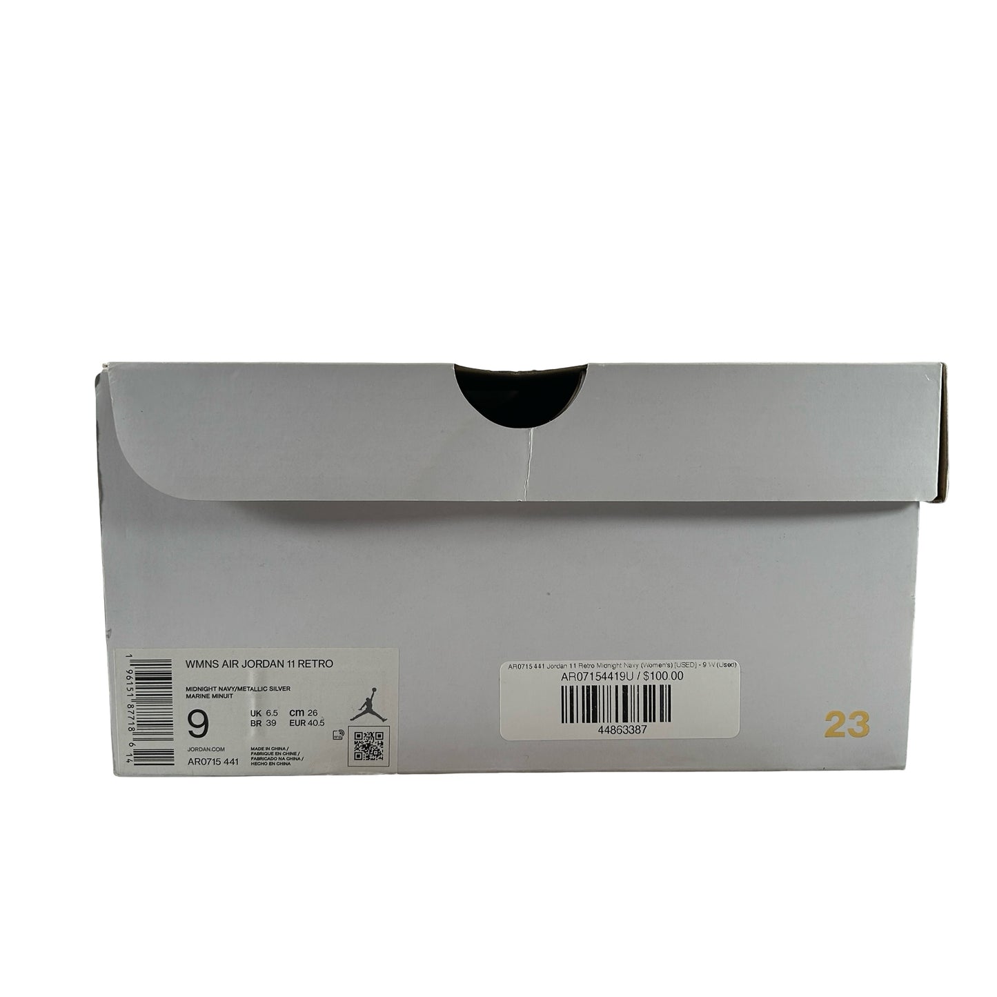 AR0715 441 Jordan 11 Retro Midnight Navy (Women's) [USED] - 9 W (Used)