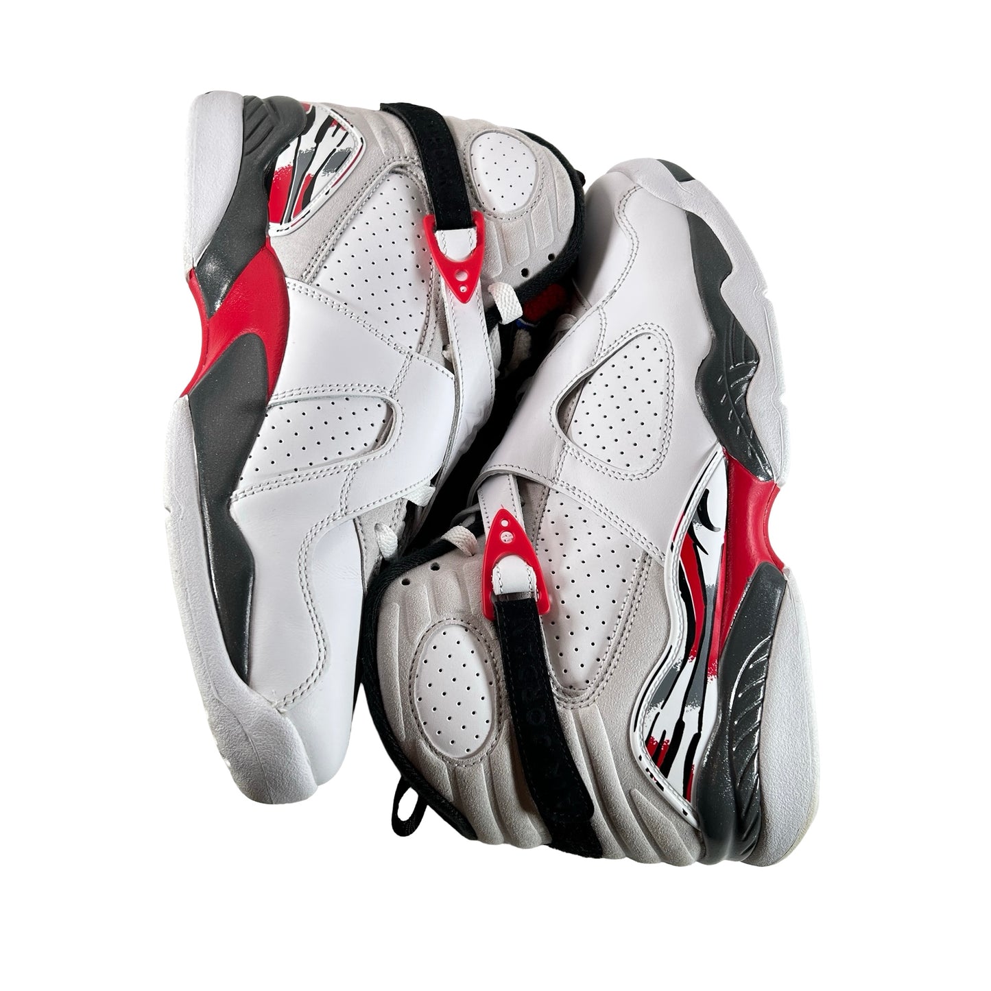 305381 100 Jordan 8 Retro White True Red (2025) [USED] - 9.5 M (Used) (No Box)
