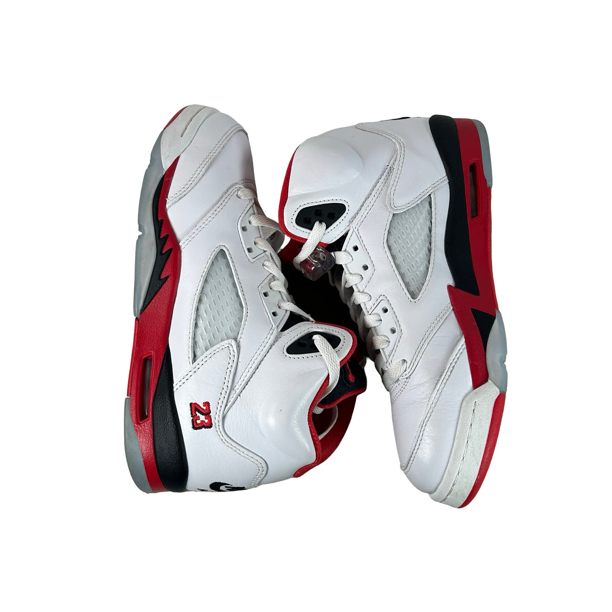 HQ7980 101 Jordan 5 Retro Fire Red Black Tongue (2025) (GS) [USED] - 7 Y (Used2)