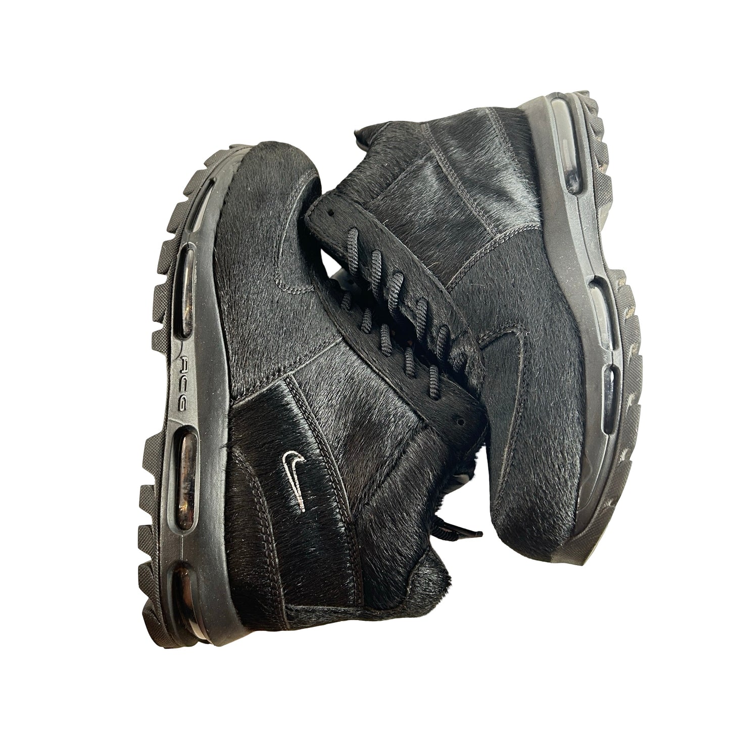 IO4635 001 Nike Air Max Goadome Black Pony Hair [USED] - 10.5 M (Used)