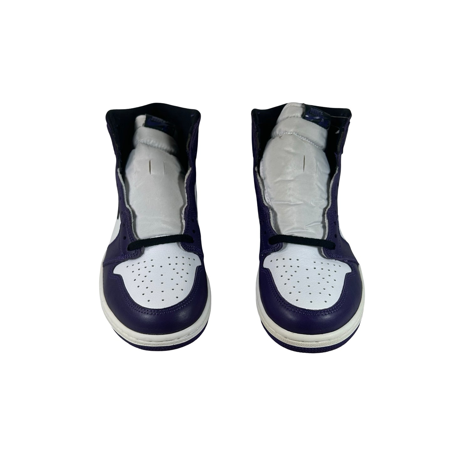 555088 500 Jordan 1 Court Purple - 10.5 M (Yellowing) (No Box)
