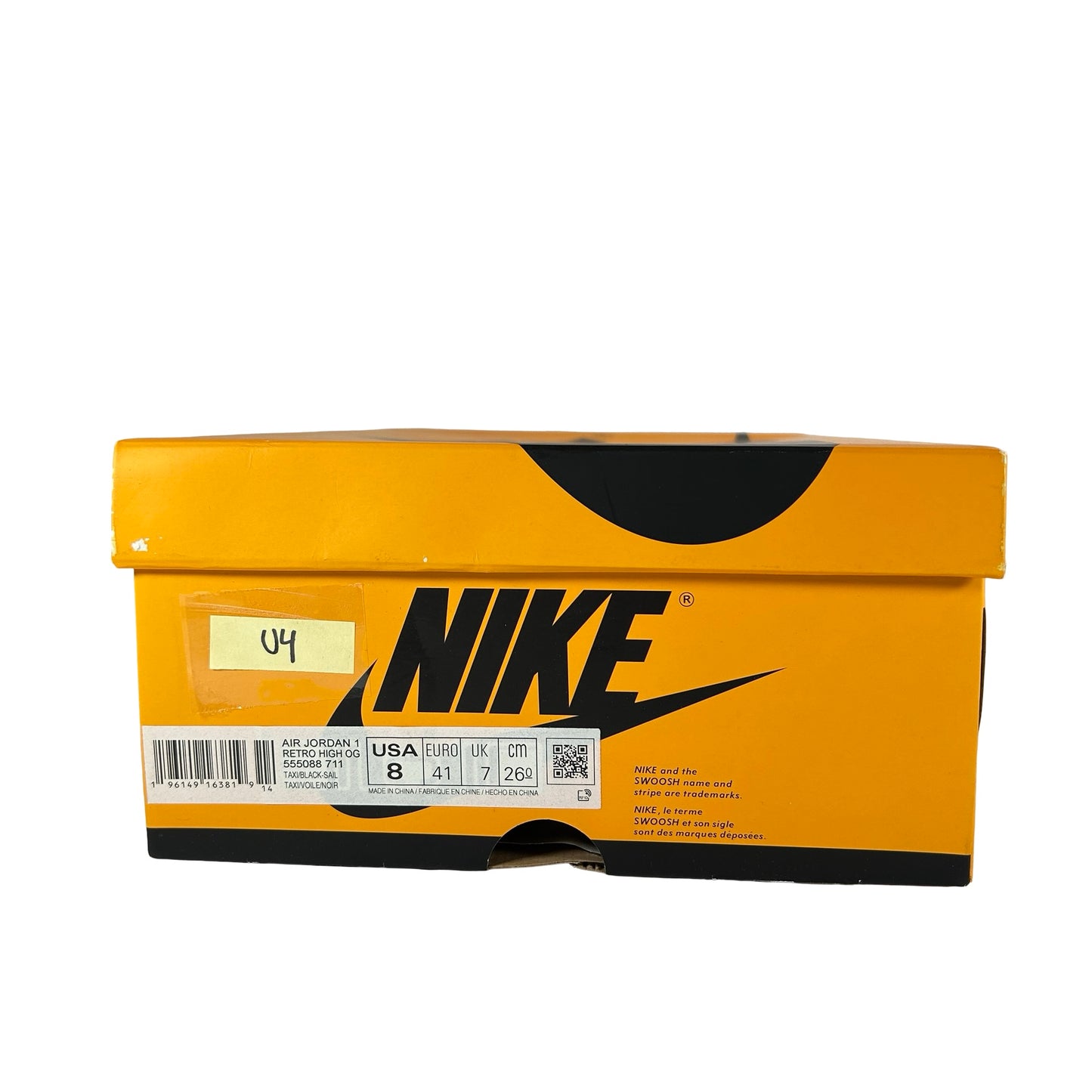 555088 711 Jordan 1 Retro High OG Taxi [USED] - 8 M (Used4)