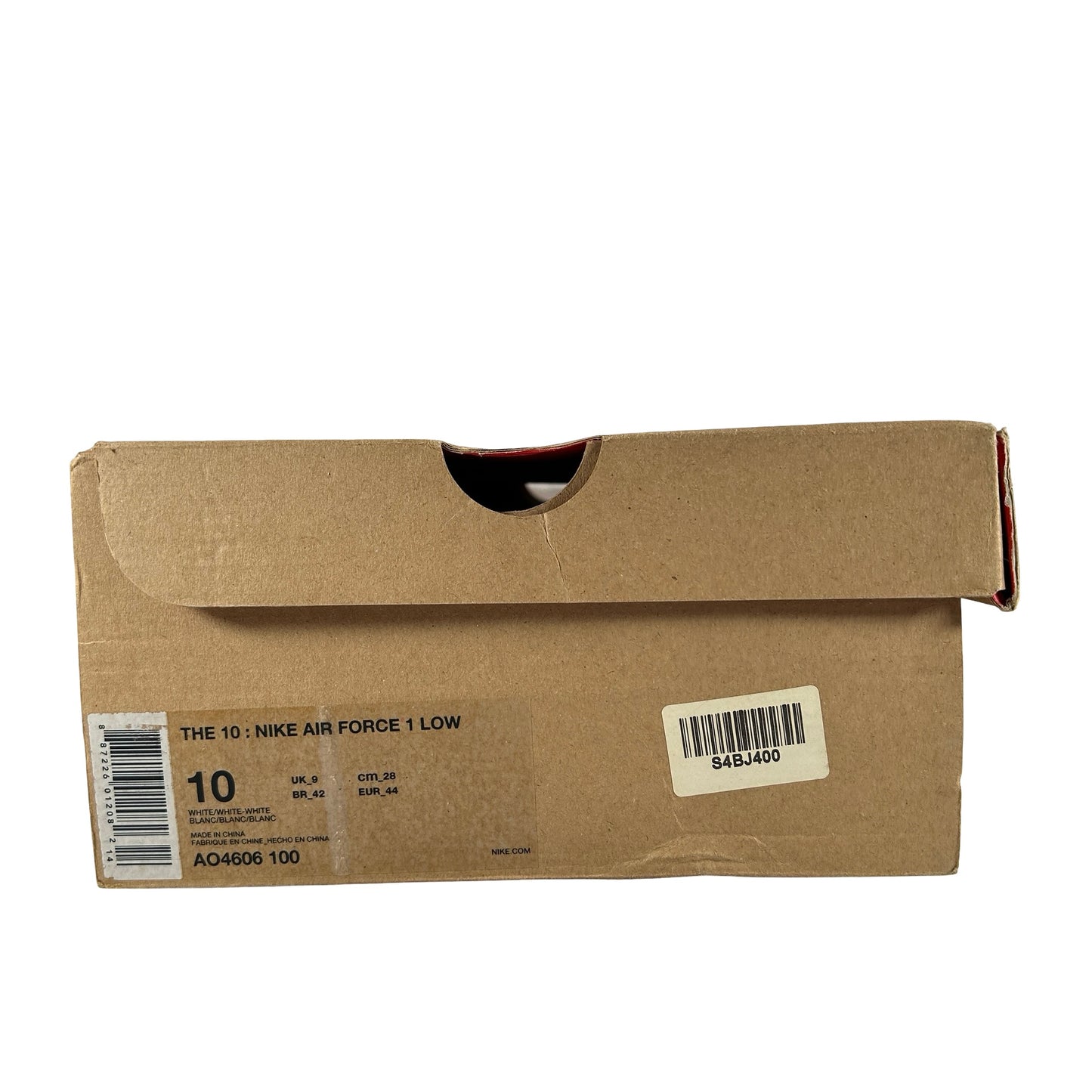 AO4606 100 Nike Air Force 1 Low Off-White [USED] - 10 M (Used)