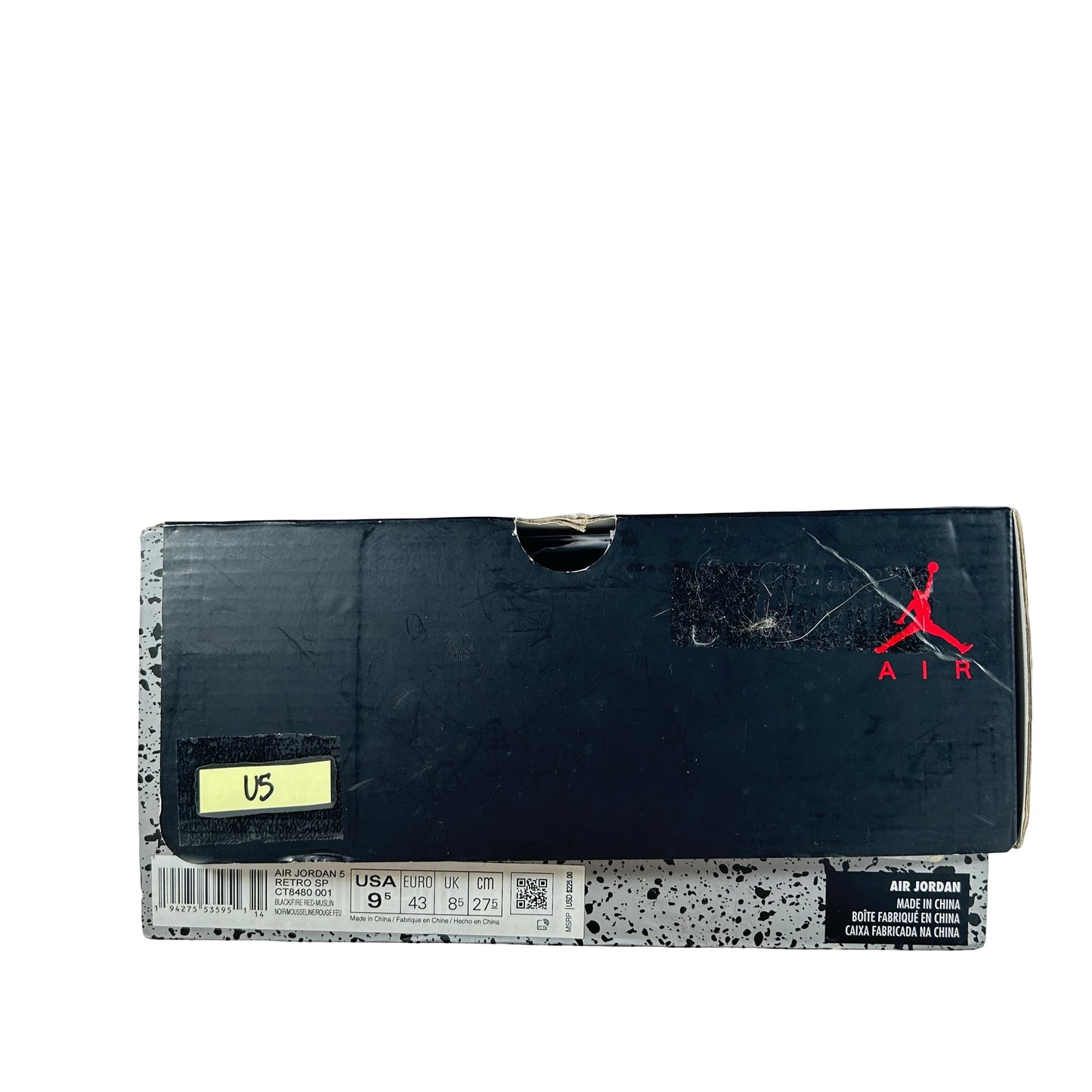 CT8480 001 Jordan 5 Off-White Black [USED] - 9.5 M (Used5)