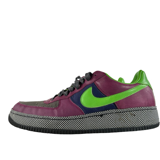 312486 031 Nike Air Force 1 Low Insideout Green Bean Grape [USED] - 13 M (Used)