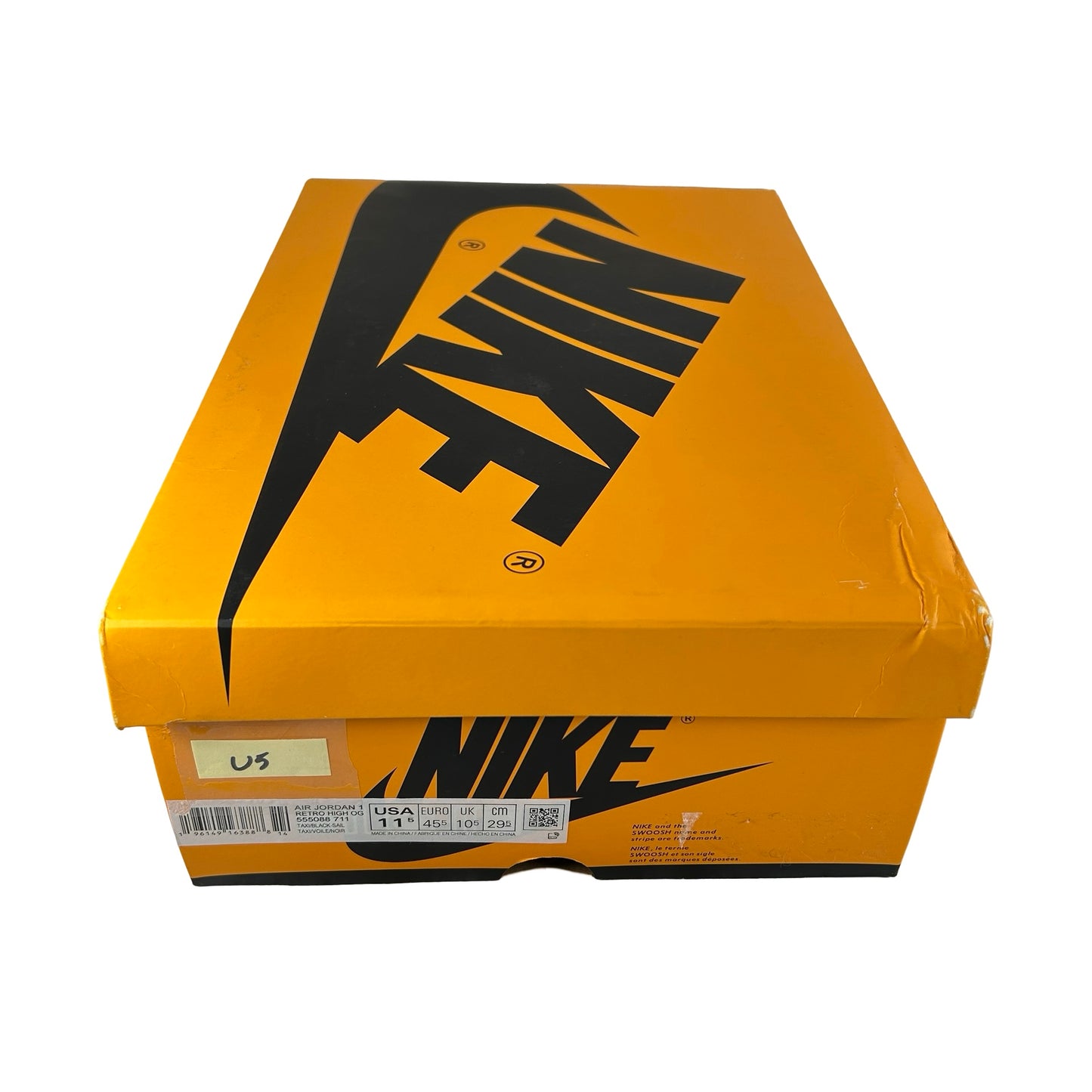 555088 711 Jordan 1 Retro High OG Yellow Toe [USED] - 11.5 M (Used5)
