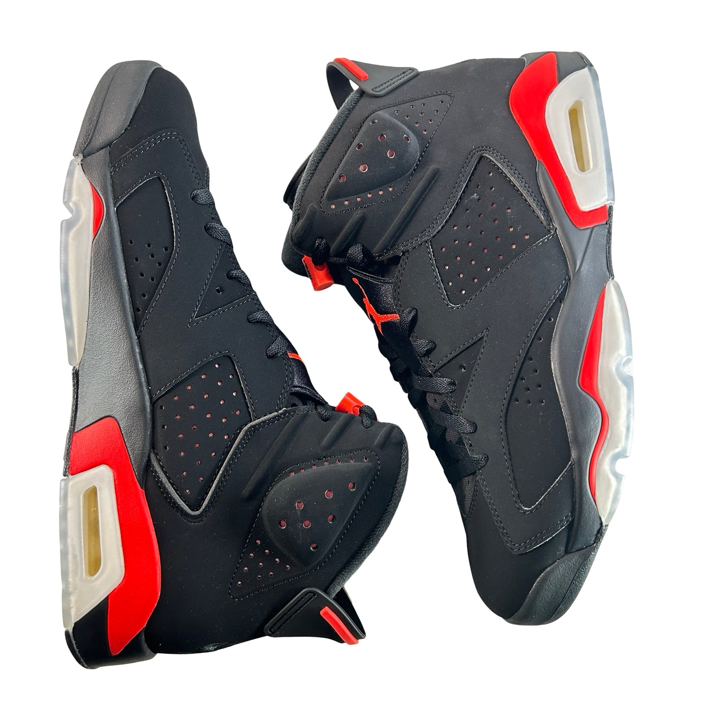 384664 060 Jordan 6 Retro Black Infrared (2019) [CONDITIONAL] - 12 M (Slight Yellowing On Soles)