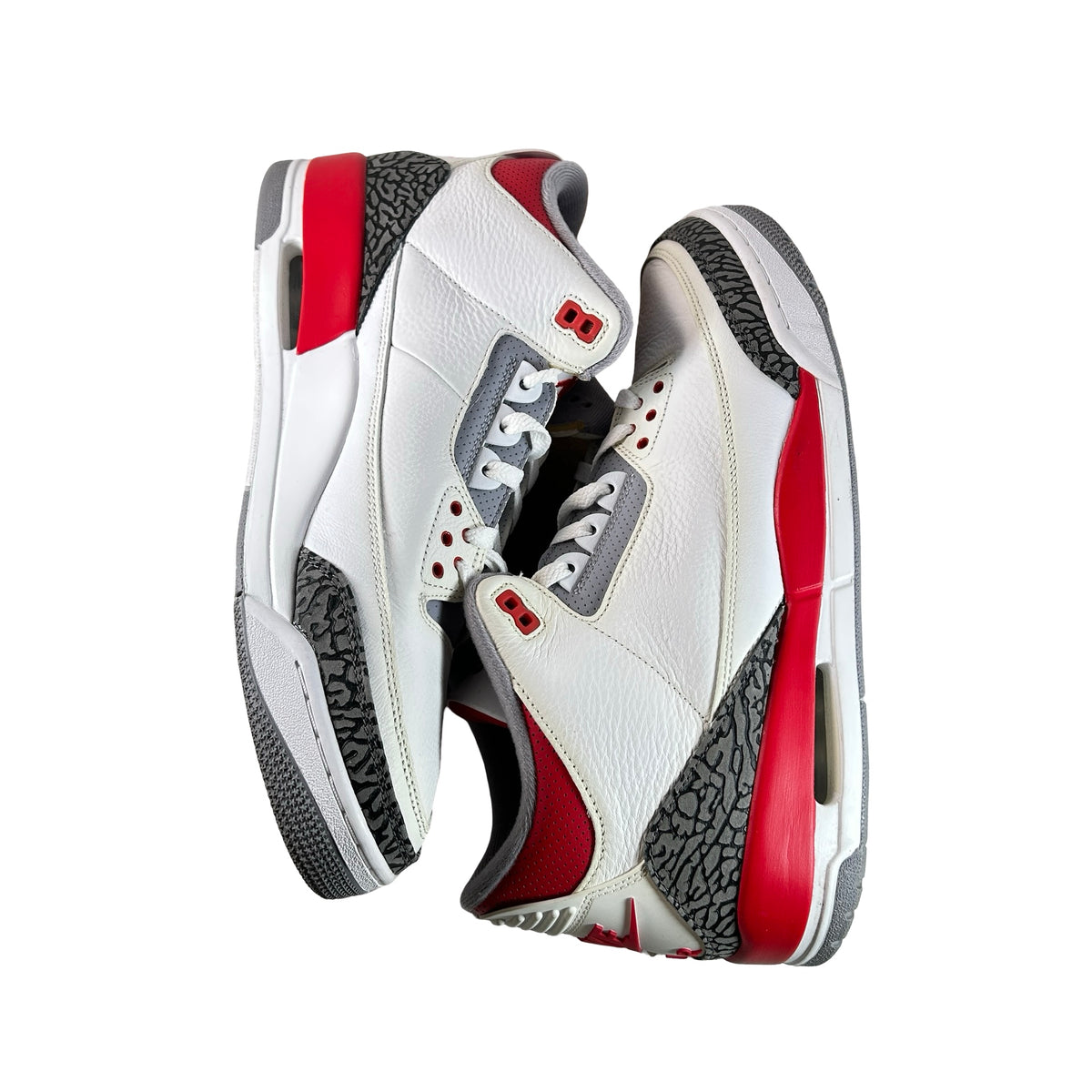 DN3707 160 Jordan 3 Retro Fire Red (2022) [USED] - 13 M (Used) (No Box)