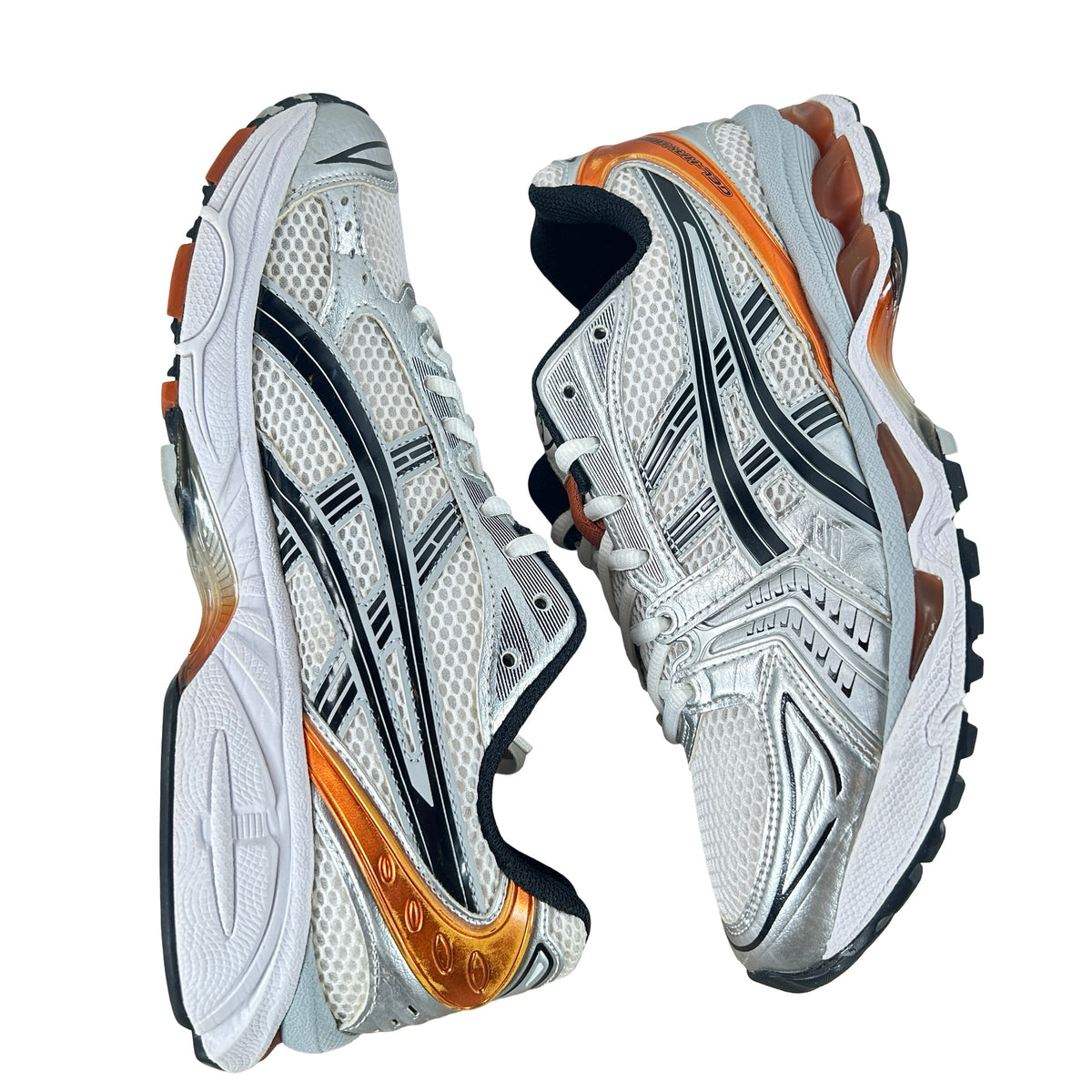 1201A019 109 ASICS Gel-Kayano 14 White Piquant Orange [USED] - 8.5 M (Used2)