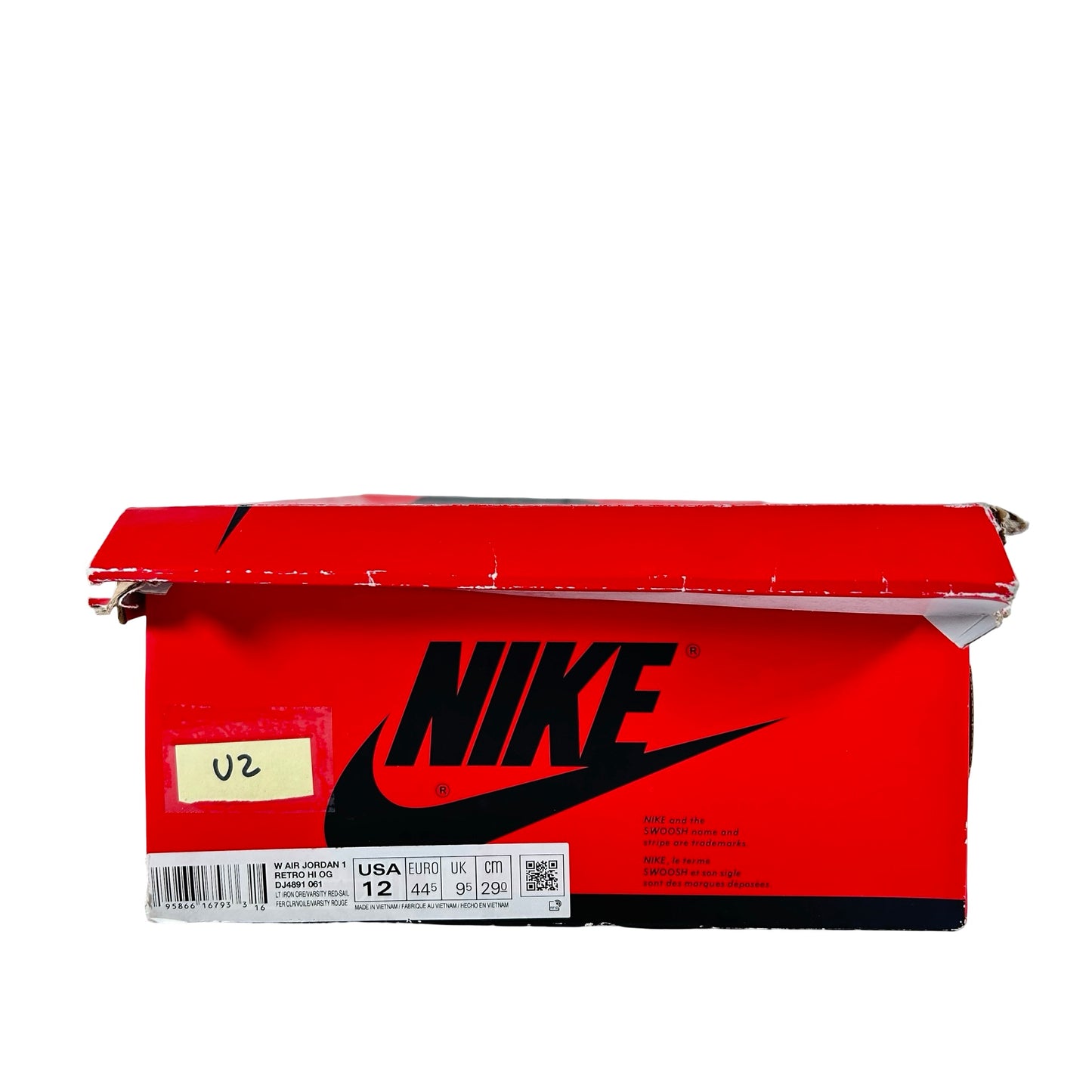 DJ4891 061 Jordan 1 Retro High OG Varsity Red (W) [USED] - 12 W (Used2)