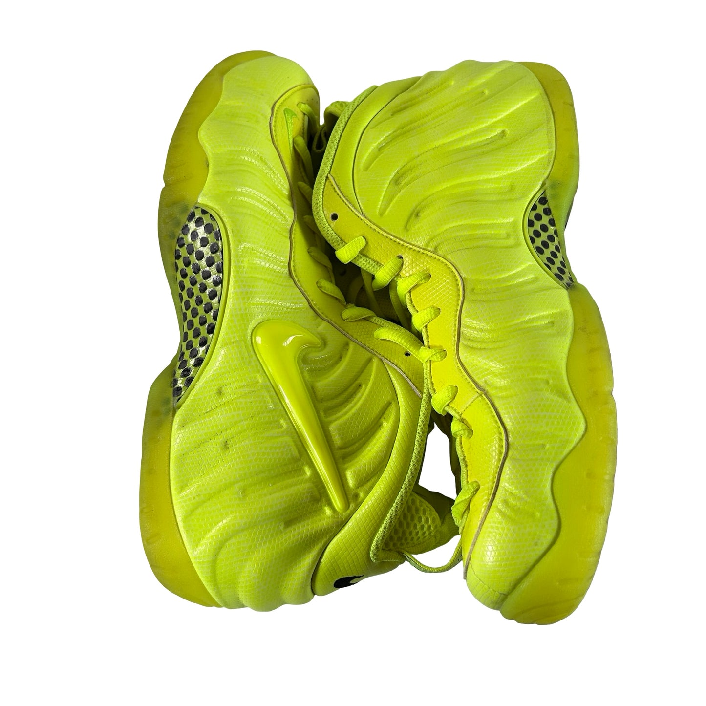 624041 700 Nike Air Foamposite Pro Volt (2021) [USED] - 10.5 M (Used) (No Box)