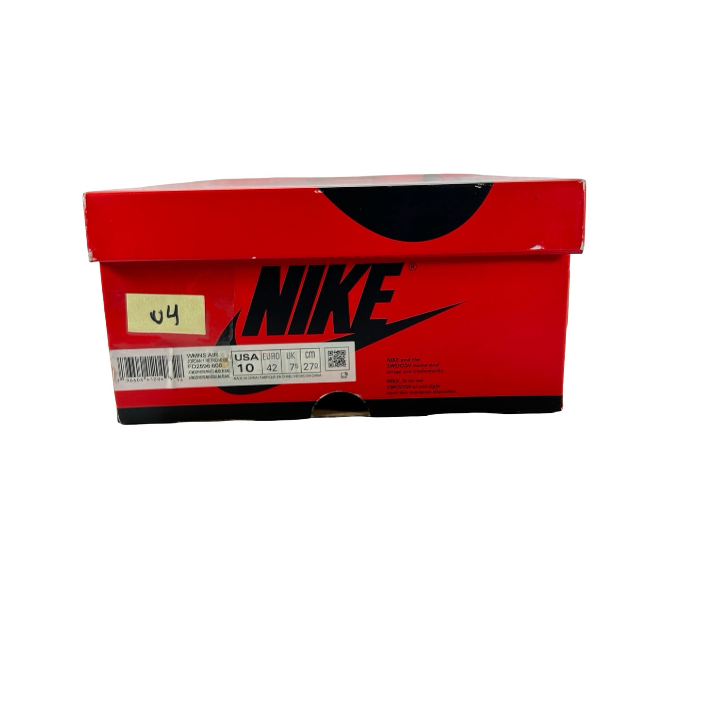 FD2596 600 Jordan 1 Retro High OG Washed Pink [USED] - 10 W (Used4)