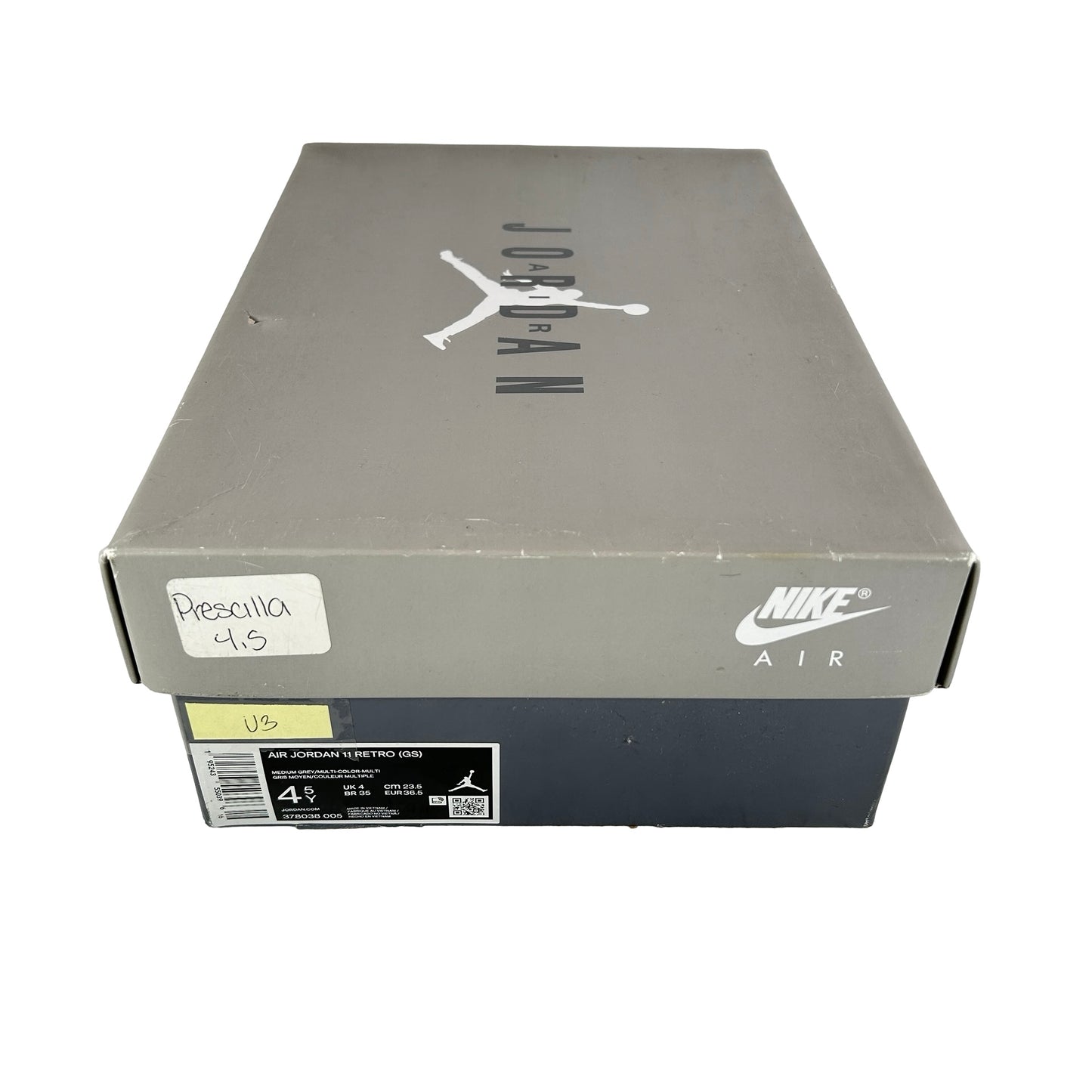 378038 005 Jordan 11 Cool Grey (2021) GS [USED] - 4.5 Y (Used3)