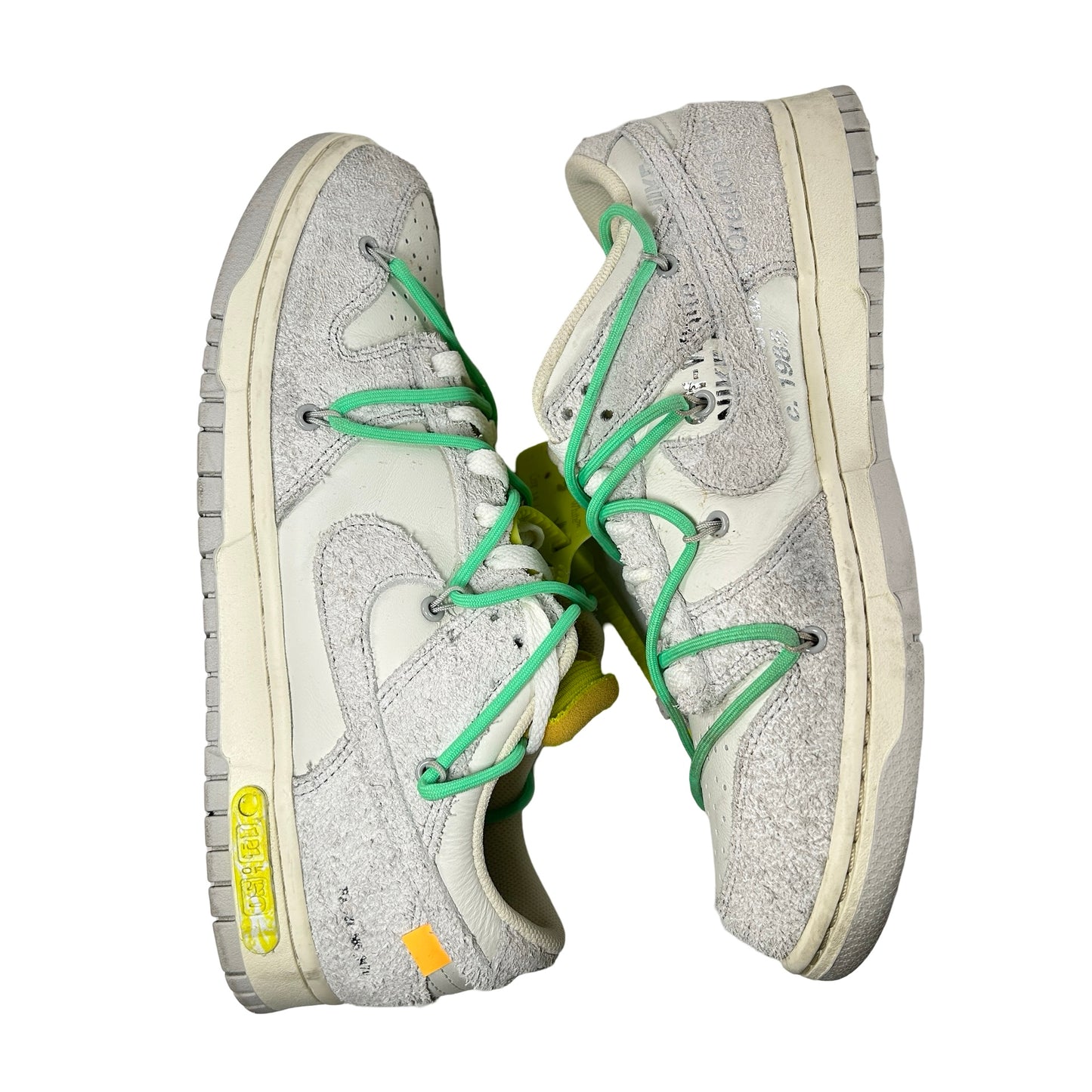 DJ0950 106 Nike Dunk Low Off-White Lot 14 [USED] - 9.5 M (Used) (No Insoles)
