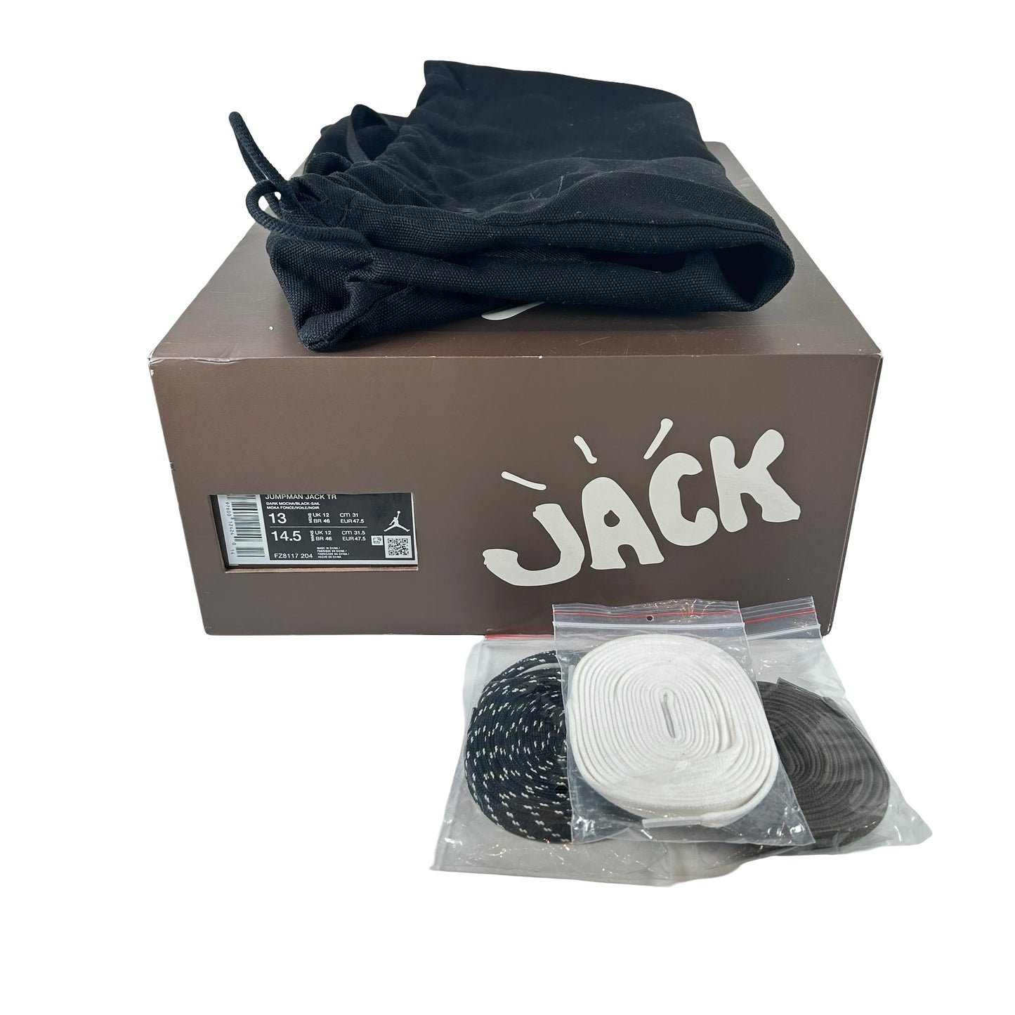 FZ8117 204 Jordan Jumpman Jack TR Travis Scott Dark Mocha [USED] - 13 M (Used)
