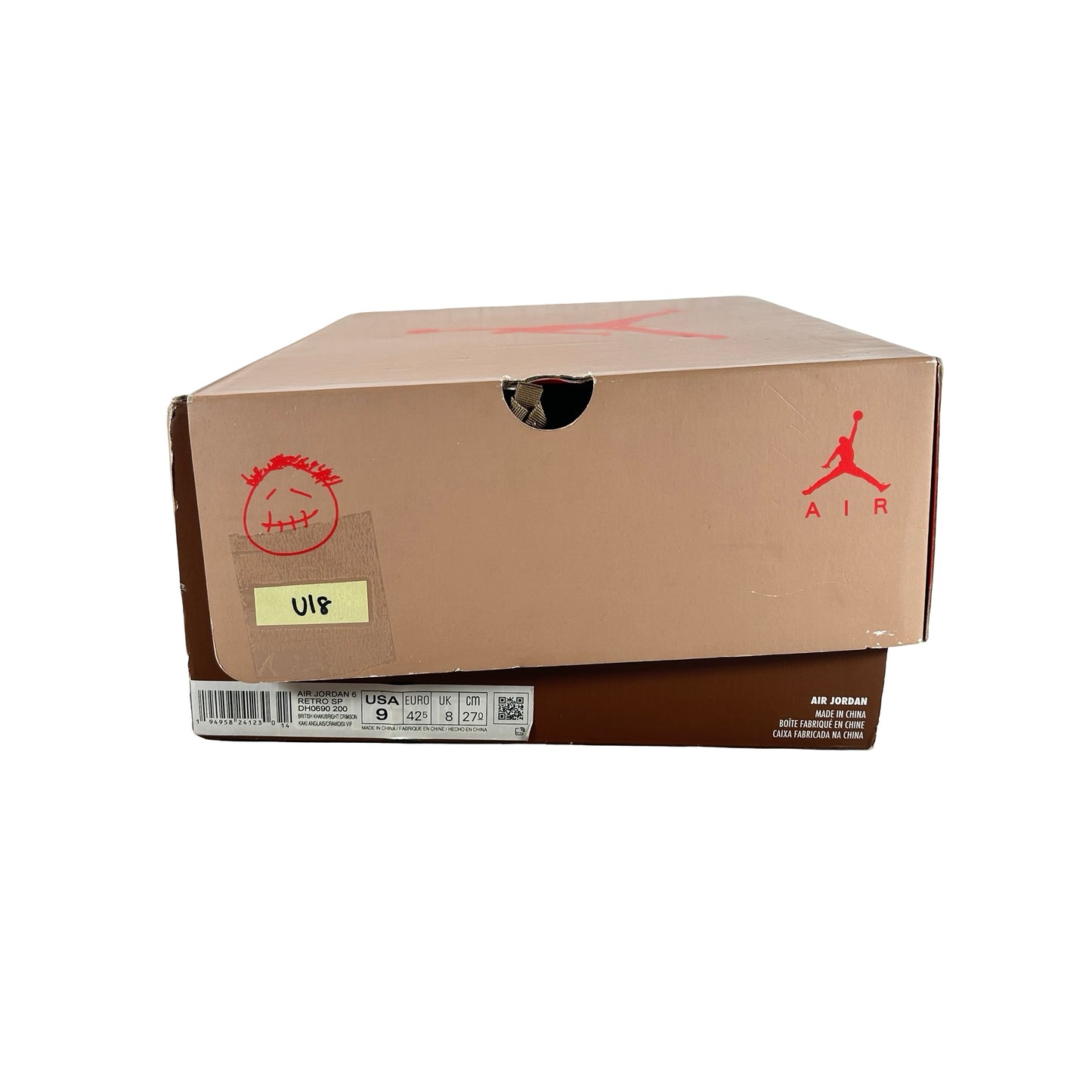 DH0690 200 Jordan 6 Retro Travis Scott British Khaki [USED] - 9 M (Used18)