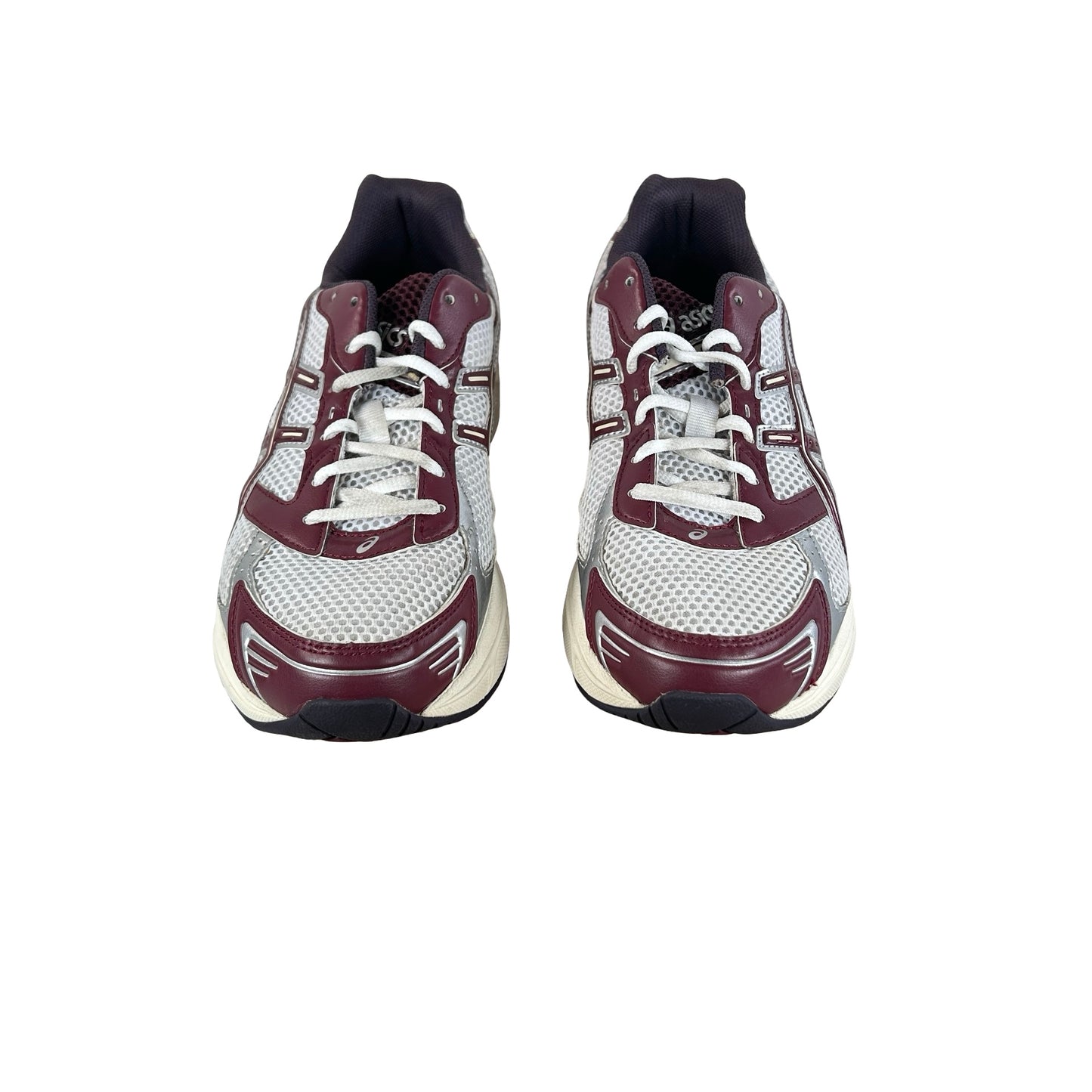 1203A685 100 ASICS Gel-1130 White Maroon Banner [USED] - 10 M (Used)