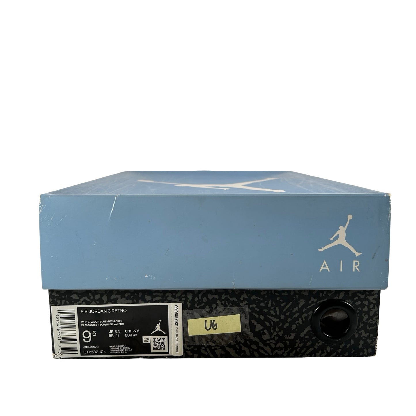 CT8532 104 Jordan 3 Retro UNC (2020) [USED] - 9.5 M (Used6)