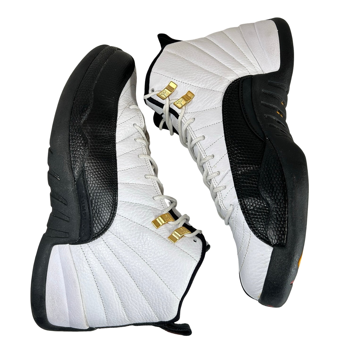 130690 125 Air Jordan talla 12 Taxi 2013 Retro Negro Blanco Oro