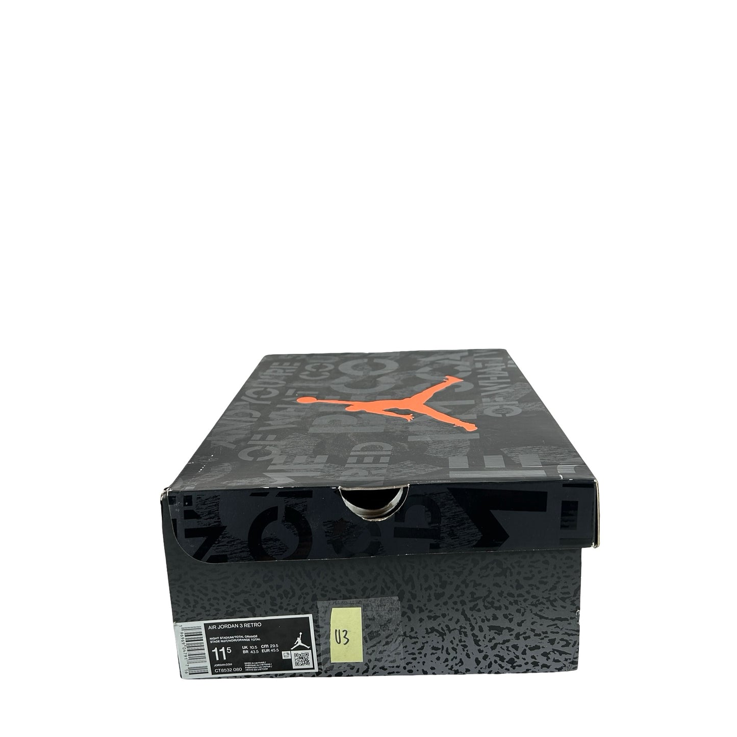 CT8532 080 Jordan 3 Retro Fear Pack (2023) [USED] - 11.5 M (Used3)