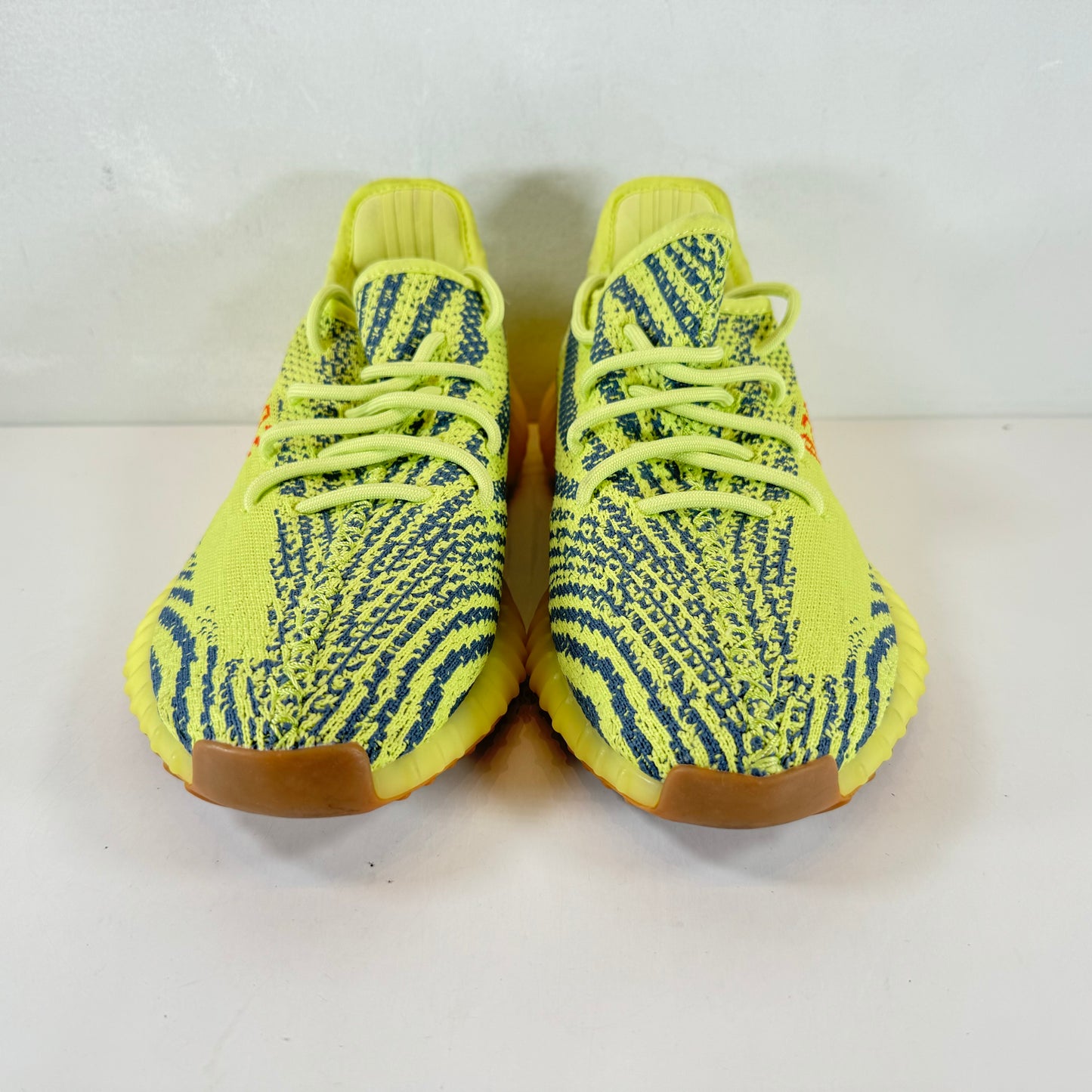 B37572 adidas Yeezy Boost 350 V2 Semi Frozen Yellow [USED] - 9.5 M (Used) (No Box)