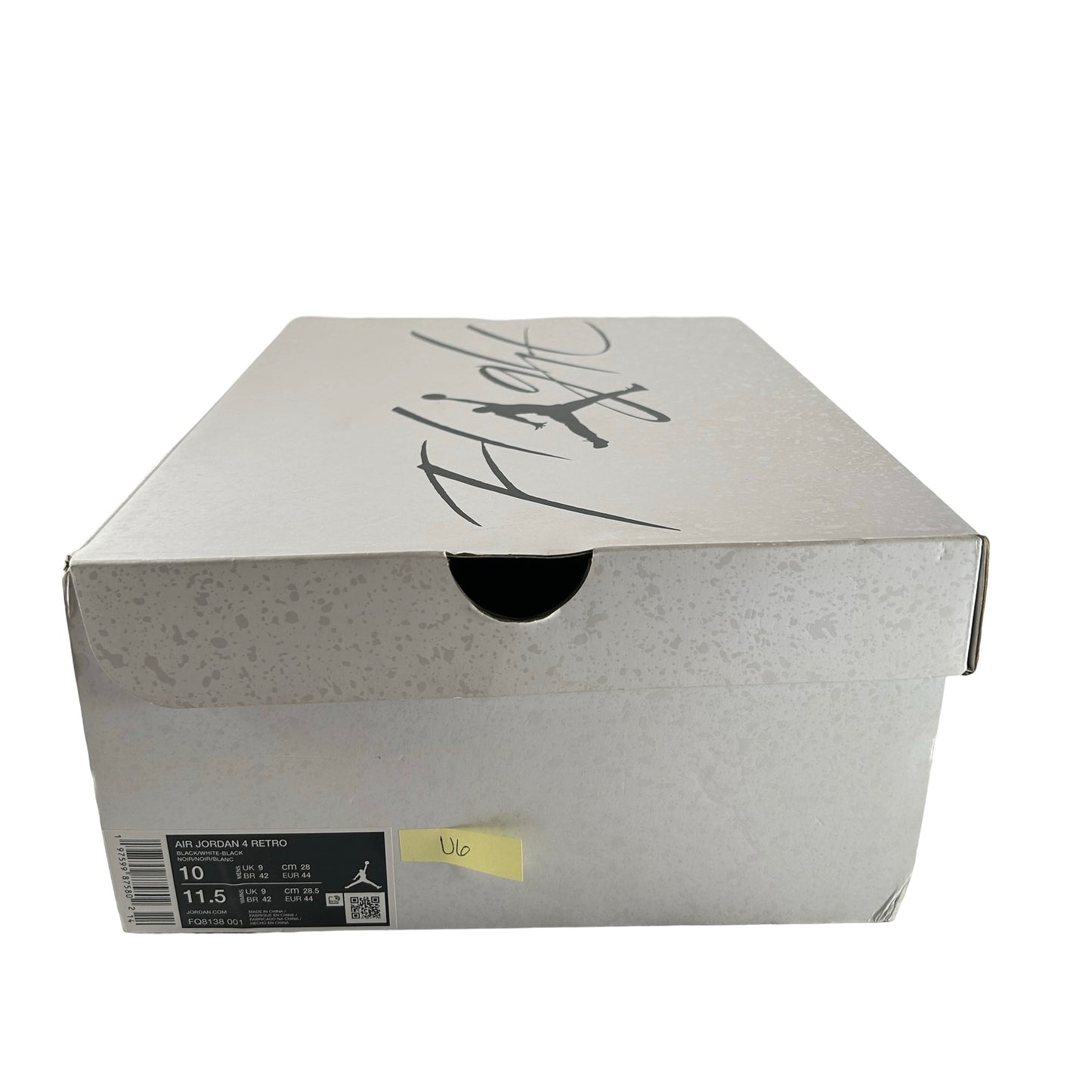 FQ8138 001  Jordan 4 Retro White Thunder [USED] - 10 M (Used6)