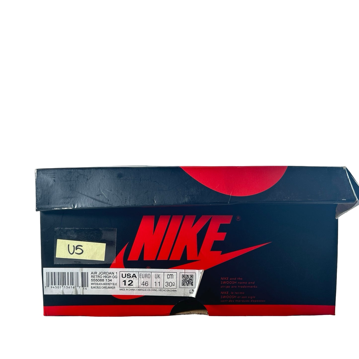 555088 134 Jordan 1 University Blue [USED] - 12 M (Used5)