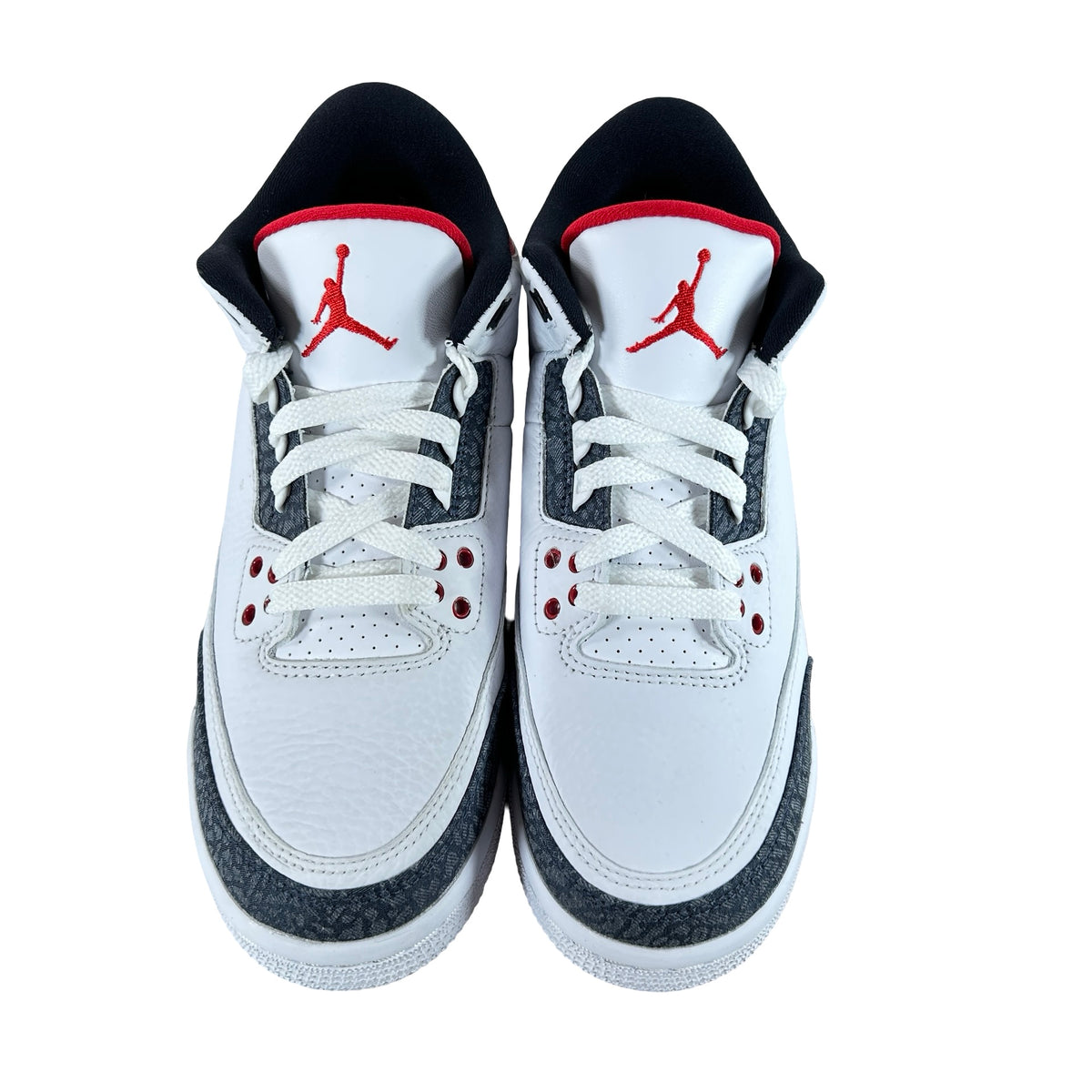 CZ6634 100 Jordan 3 Retro SE Fire Red Denim (GS) - 7 Y (Yellowing Tab)