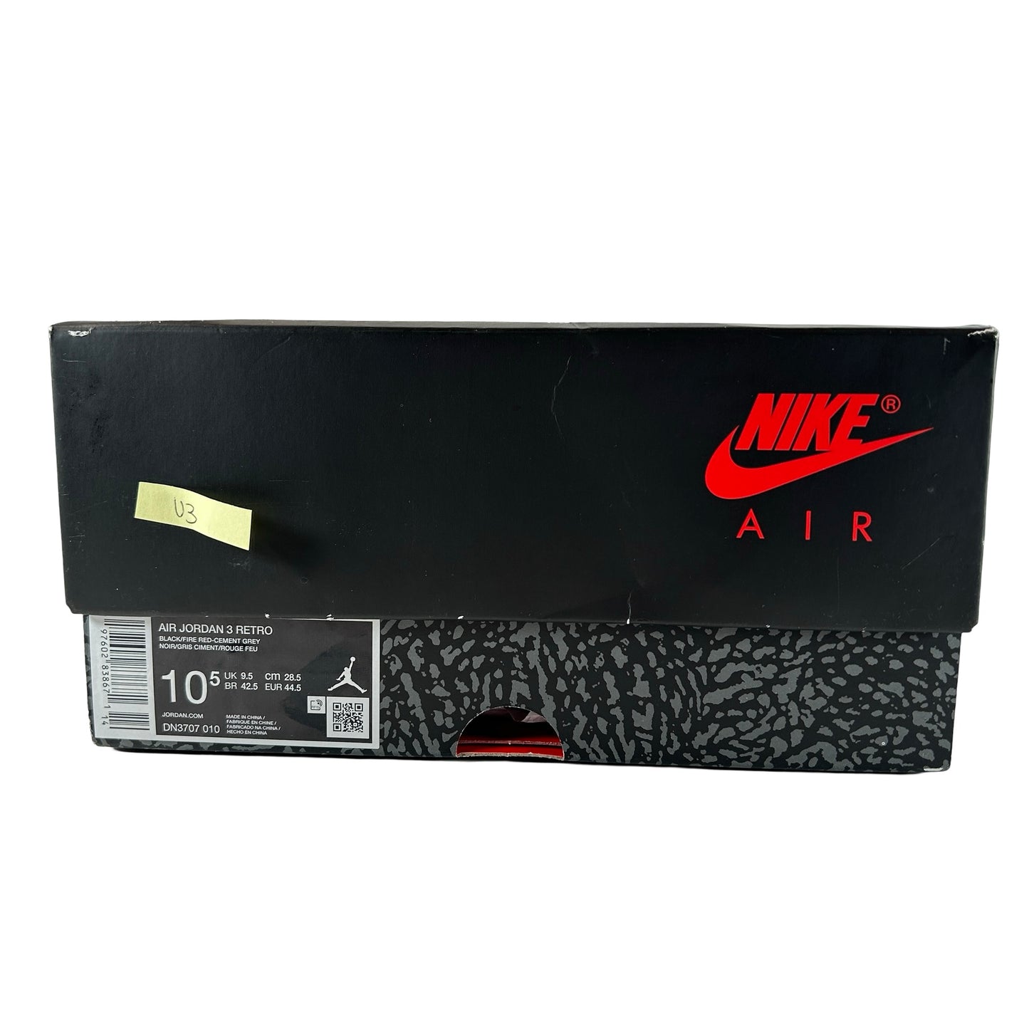 DN3707 010 Jordan 3 Retro Black Cement Reimagined (2024) [USED] - 10.5 M (Used3)