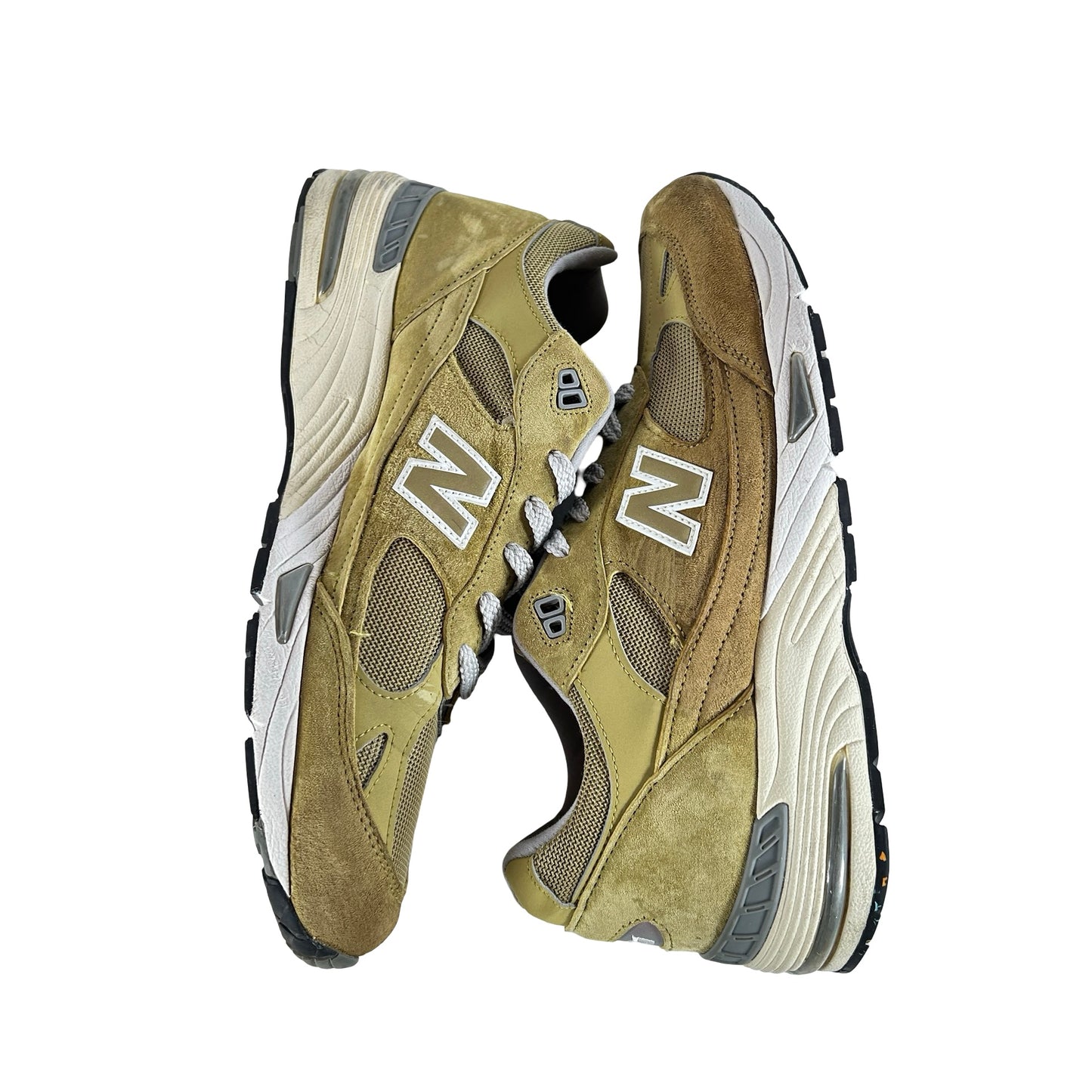 M991GGW New Balance 991 MiUK Green Moss Cloud Cream [USED] - 11 M (Used)