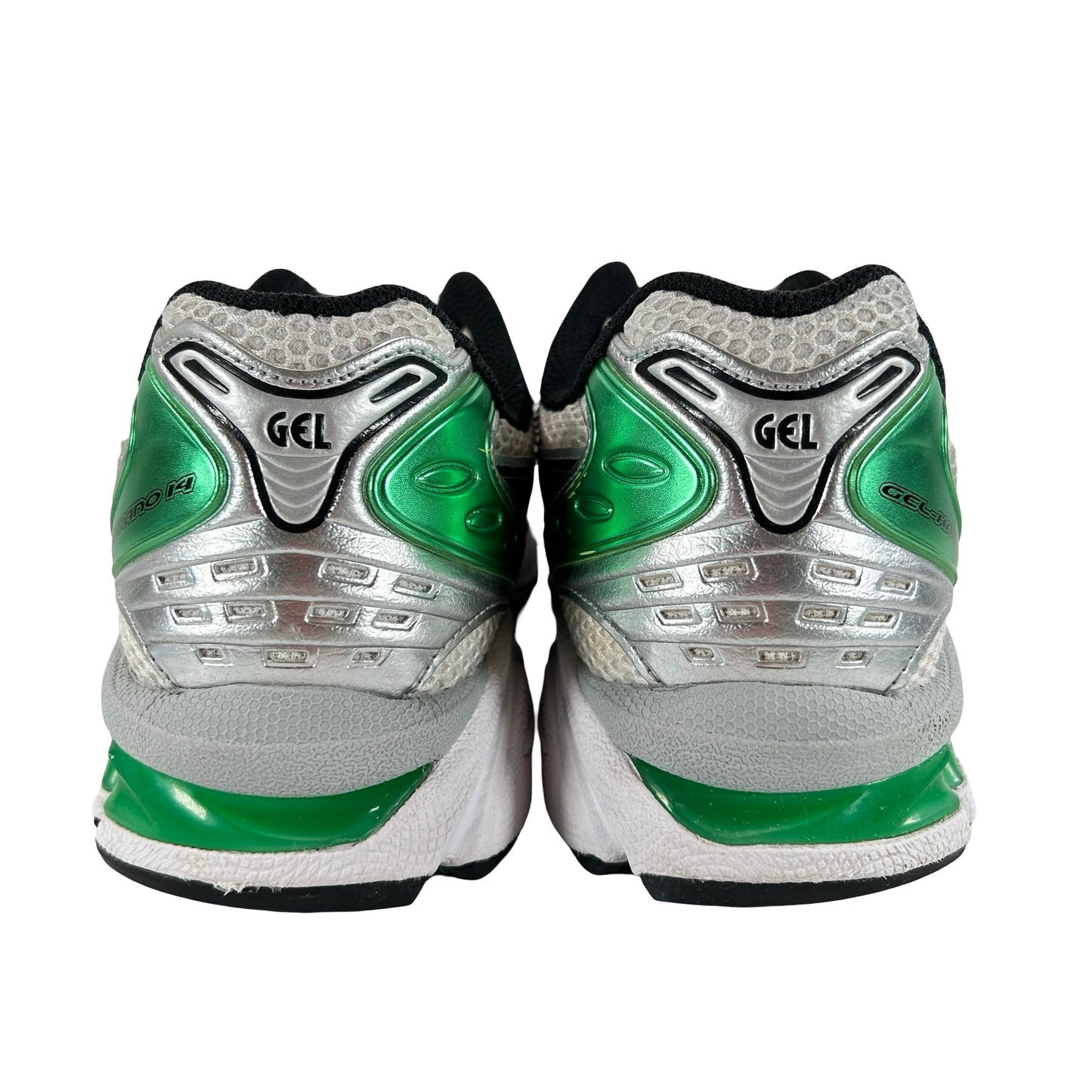1201A019 110 ASICS Gel-Kayano 14 White Malachite Green [USED] - 8.5 M (Used2)