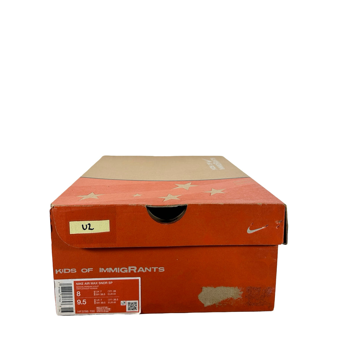 HF3286 700 Nike Air Max Sunder SP Kids of Immigrants Sunrise [USED] - 8 M (Used2)