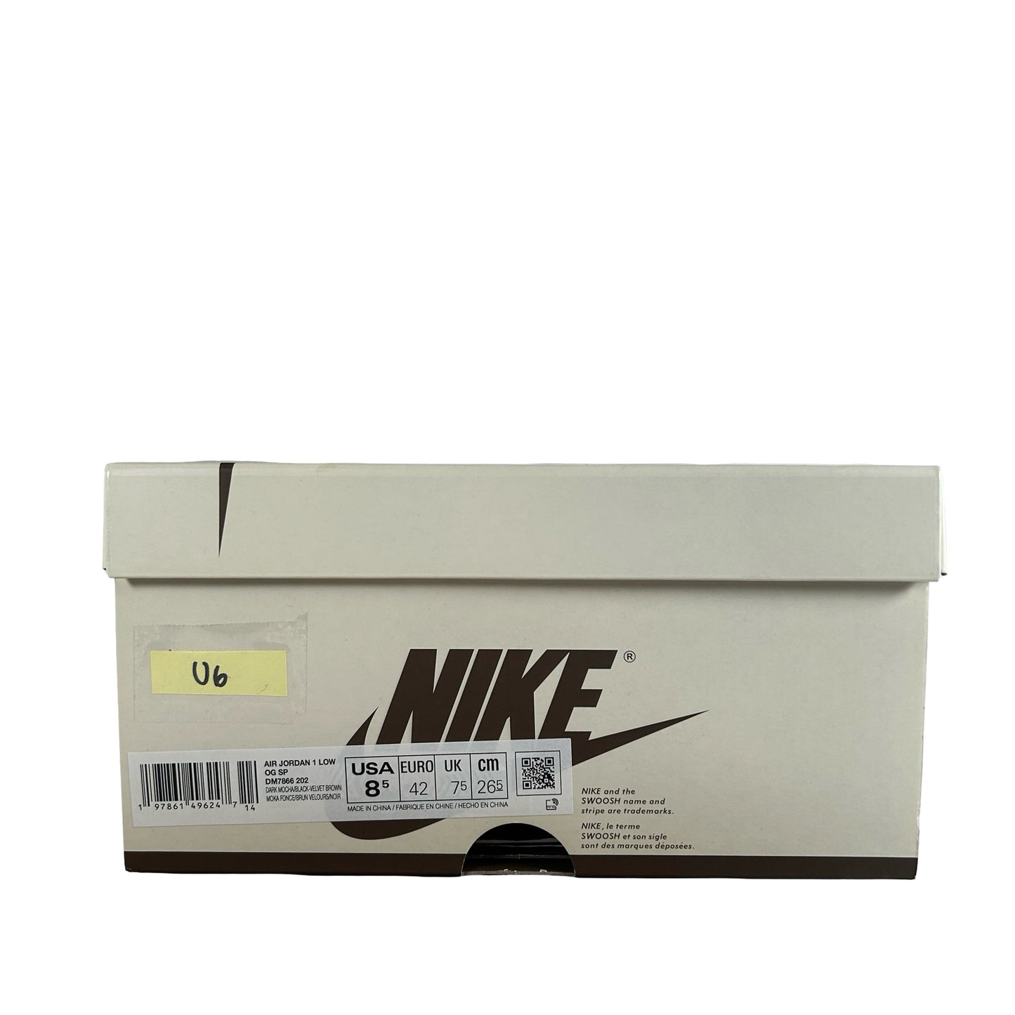 DM7866 202 Jordan 1 Retro Low OG SP Travis Scott Velvet Brown [USED] - 8.5 M (Used6)