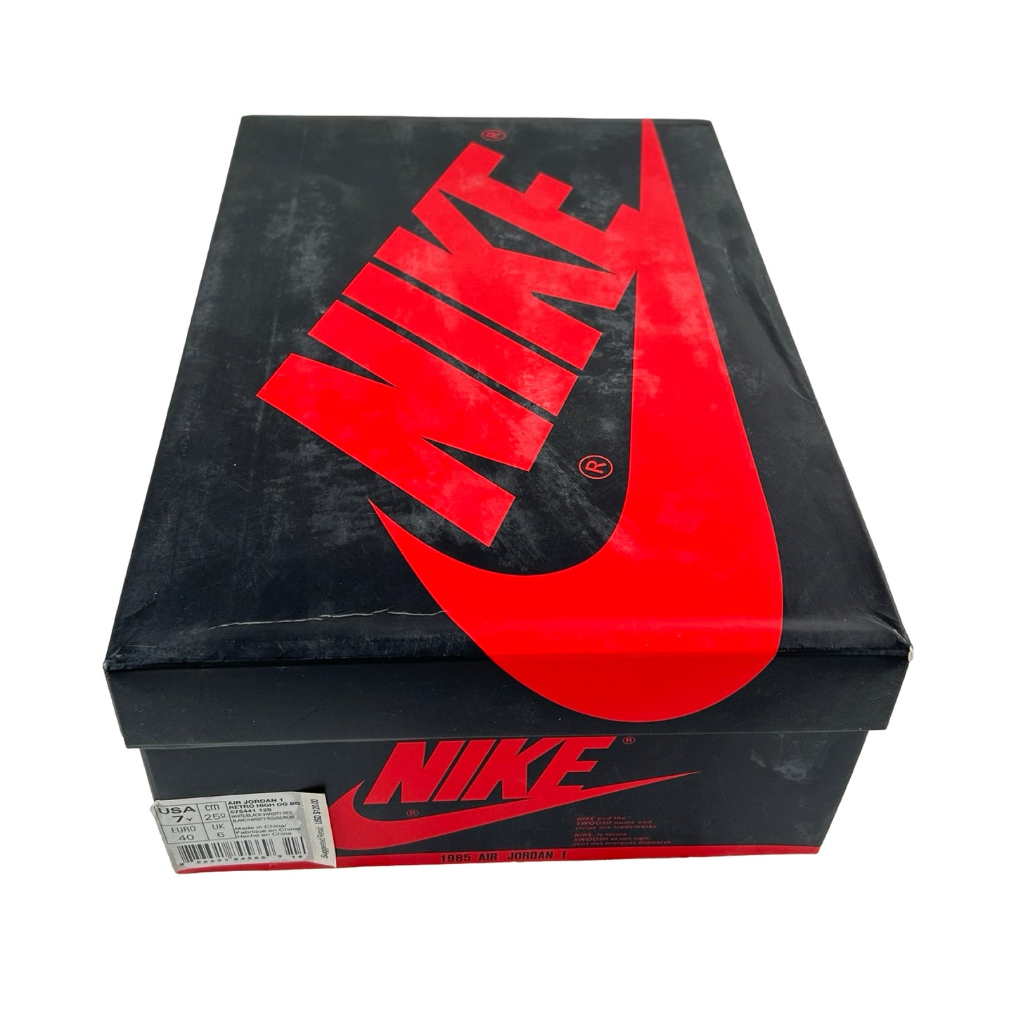 575441 125 Jordan 1 Retro Black Toe (2016) (GS) [USED] - 7 Y (Used)