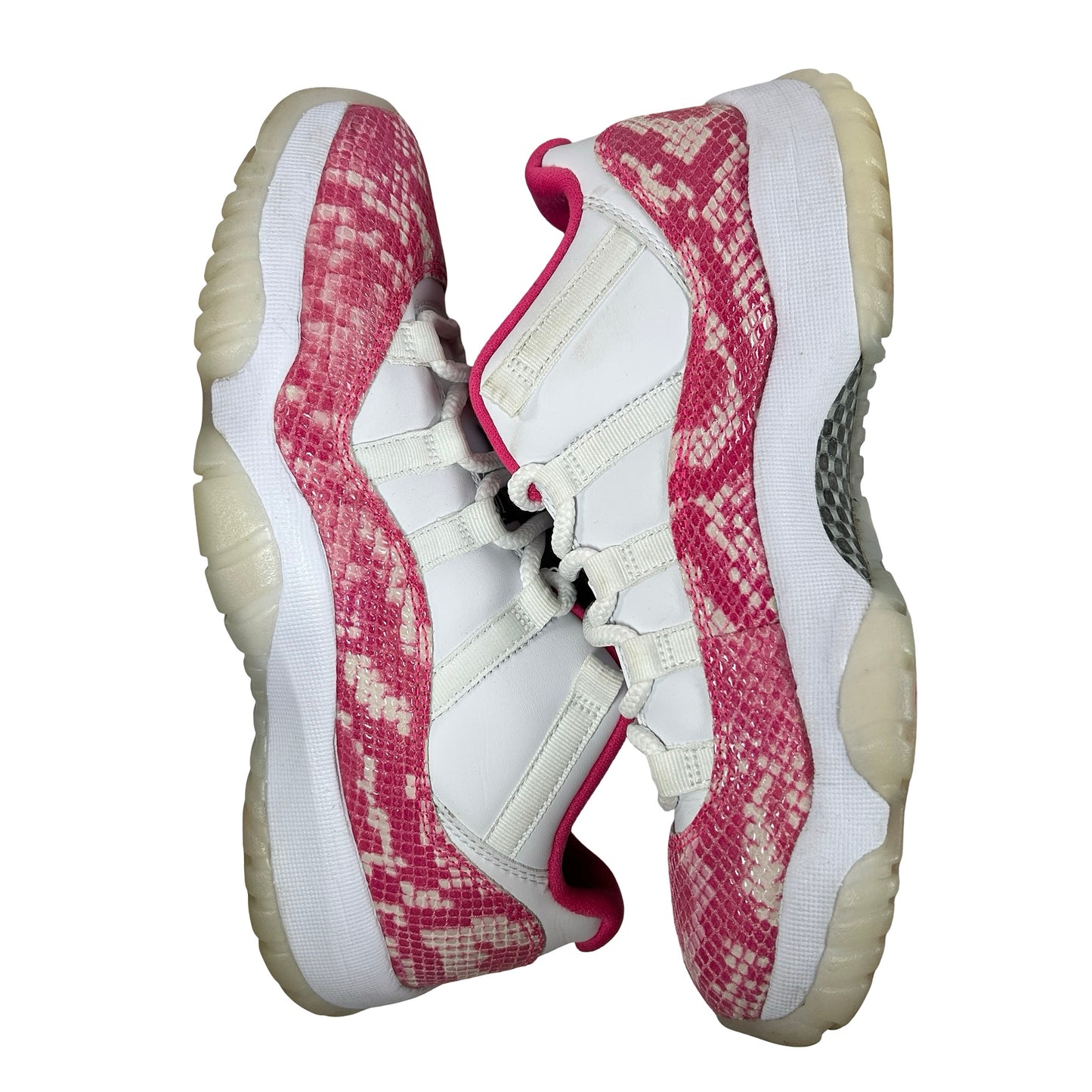 AH7860 106 Jordan 11 Retro Low Pink Snakeskin (2019) (Women's) [USED] - 8.5 W (Used) (No Box)