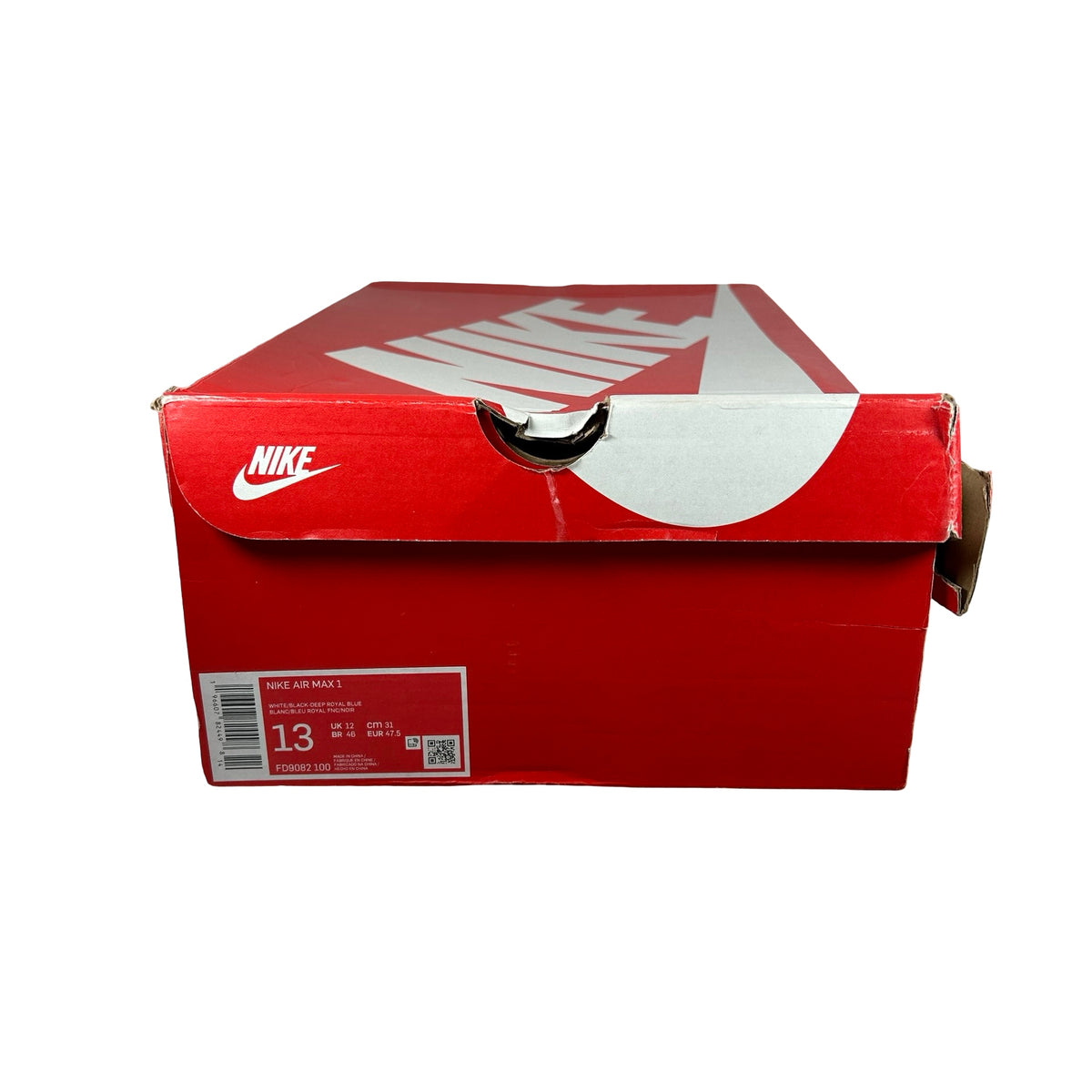 FD9082 100 Nike Air Max 1 Deep Royal Blue [USED] - 13 M (Used)