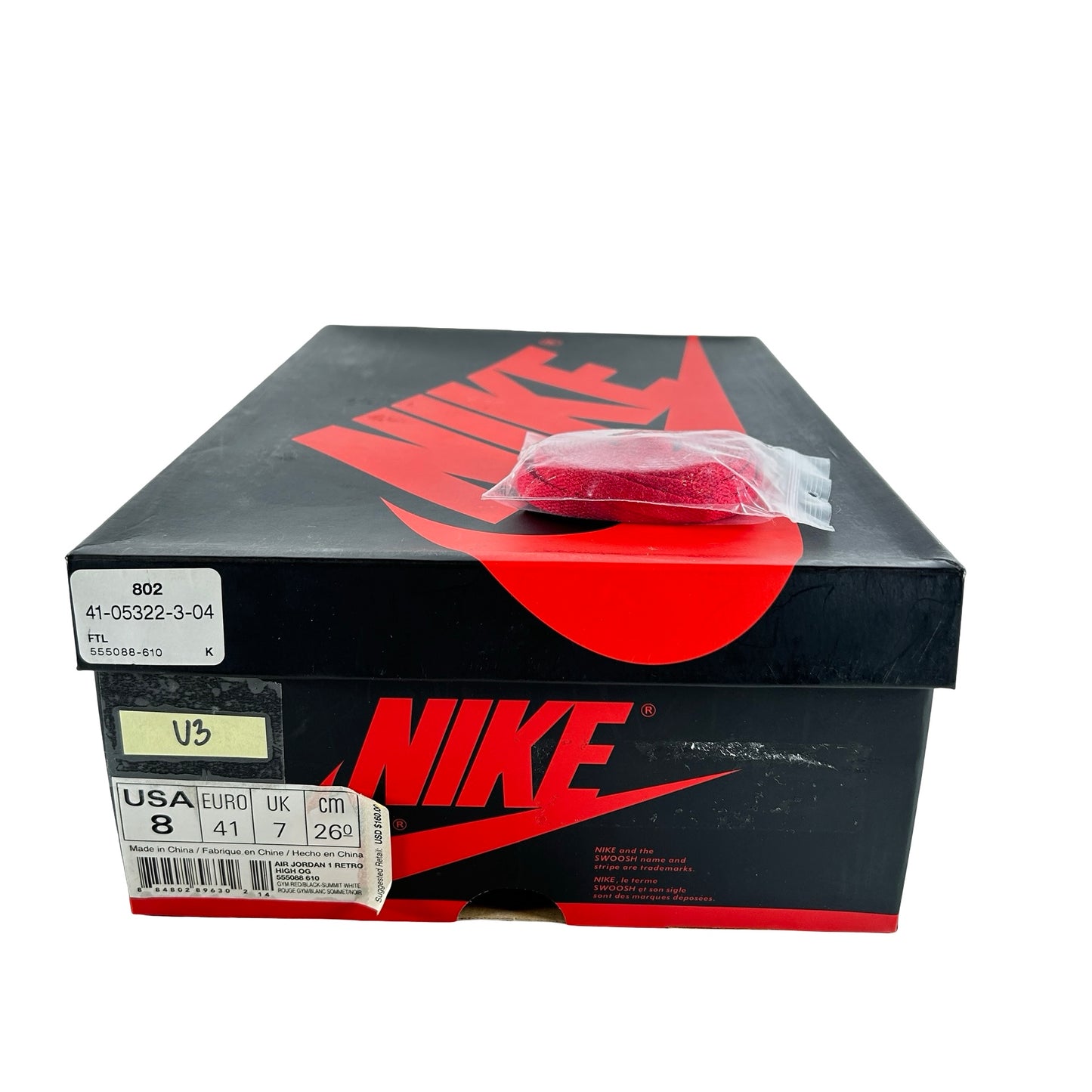555088 610 Jordan 1 Bred Toe [USED] - 8 M (Used3)