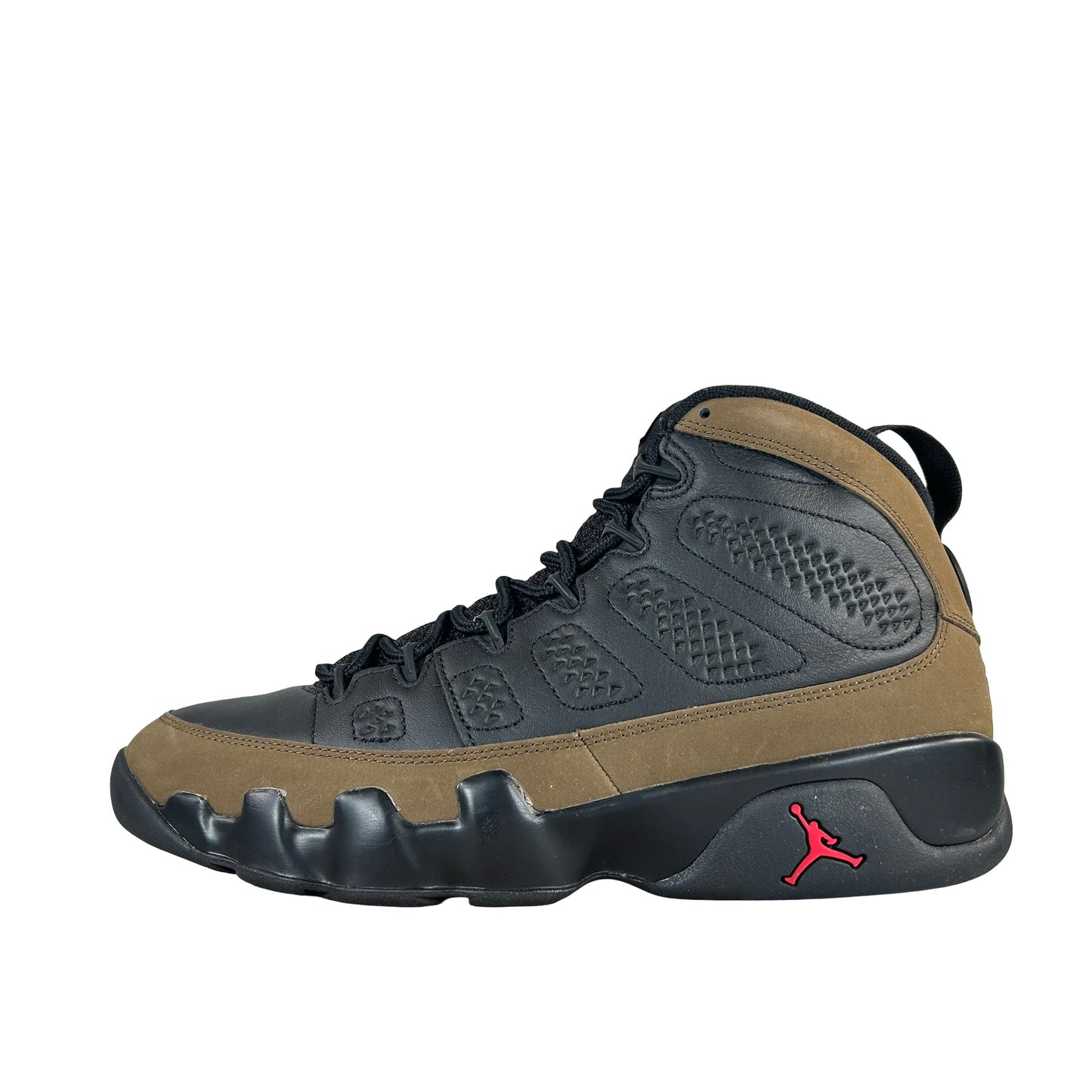 HV4794 030 Air Jordan 9 Retro Olive (2024) [USED] - 9.5 M (Used15)