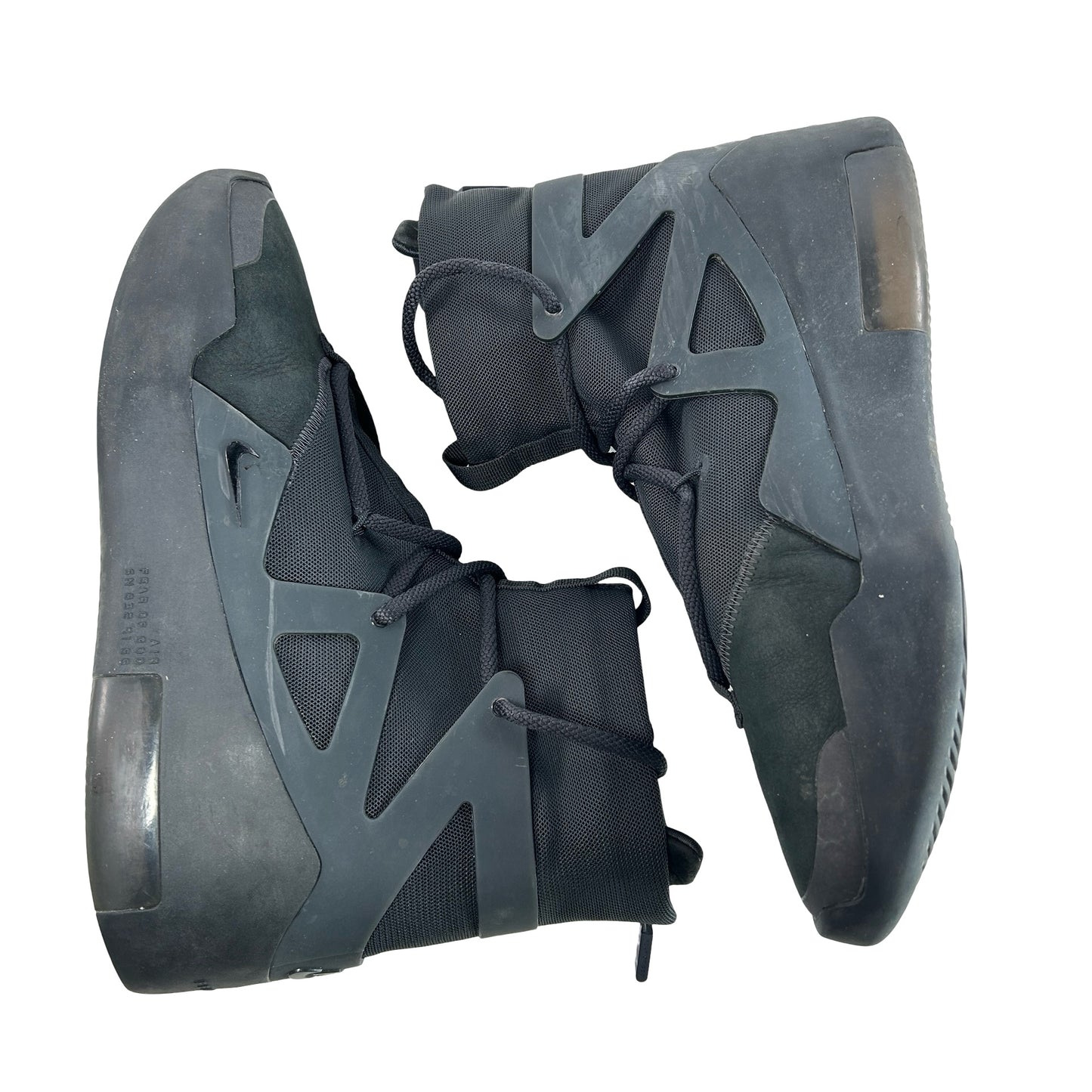 AR4237 005 Nike Air Fear of God 1 Triple Black [USED] - 10 M (Used) (Replace Box)