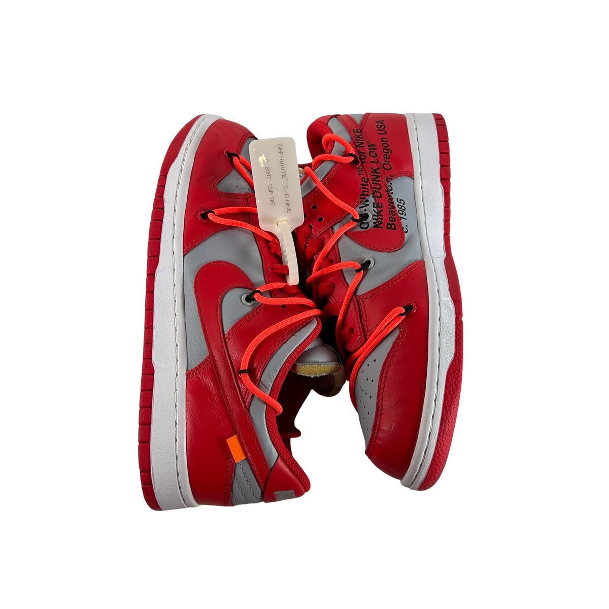 CT0856 600 Dunk Low Off-White Red [USED] - 8.5 M (Used2)