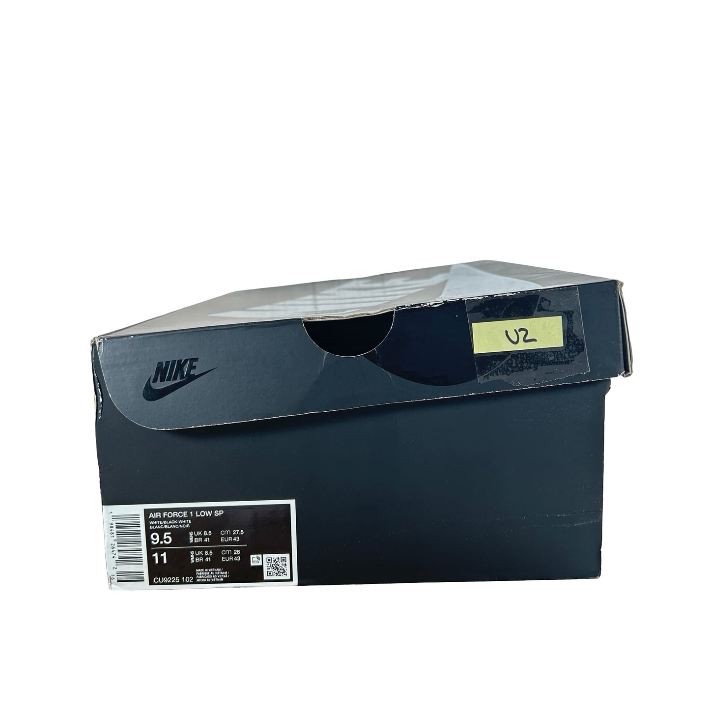 CU9225 102 Nike Air Force 1 Low Supreme White Black [USED] - 9.5 M (Used2)