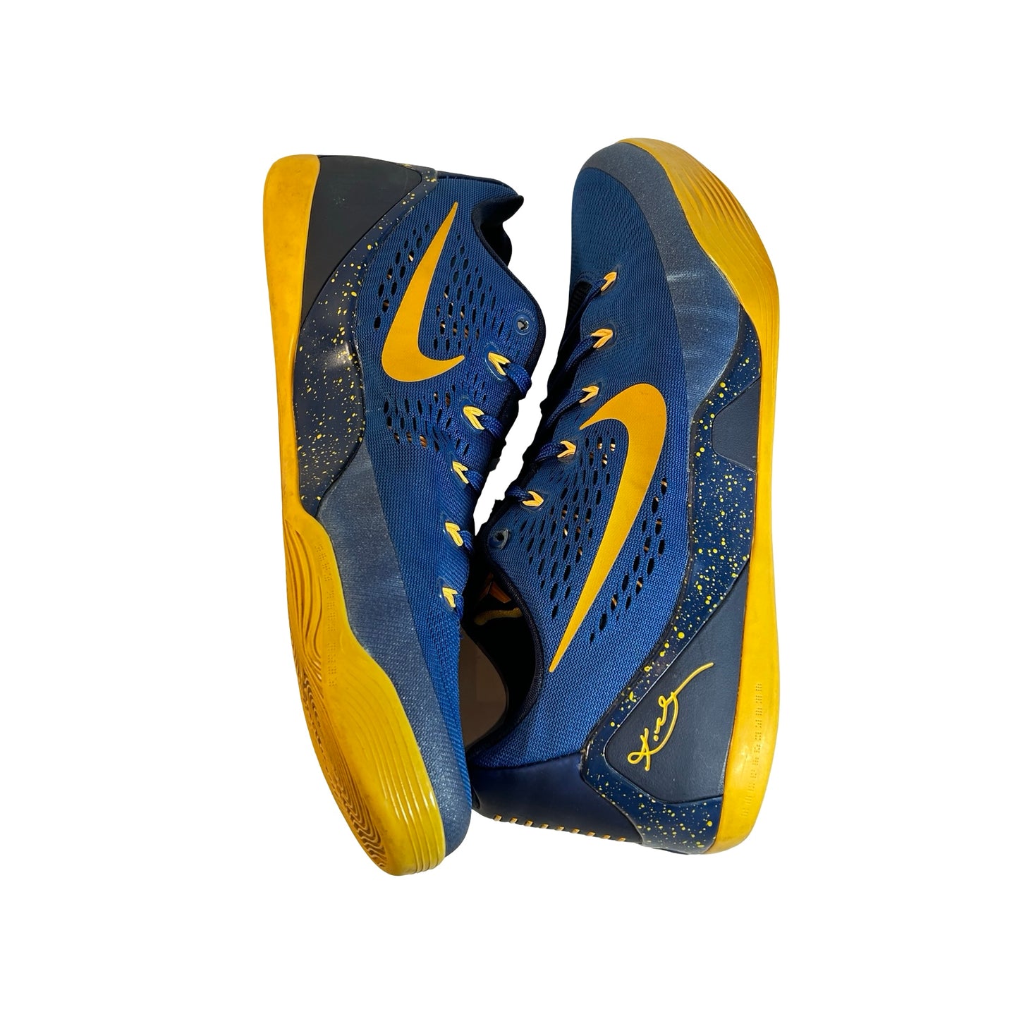 646701 474 Nike Kobe 9 EM Gym Blue University Gold [USED] - 12 M (Used)