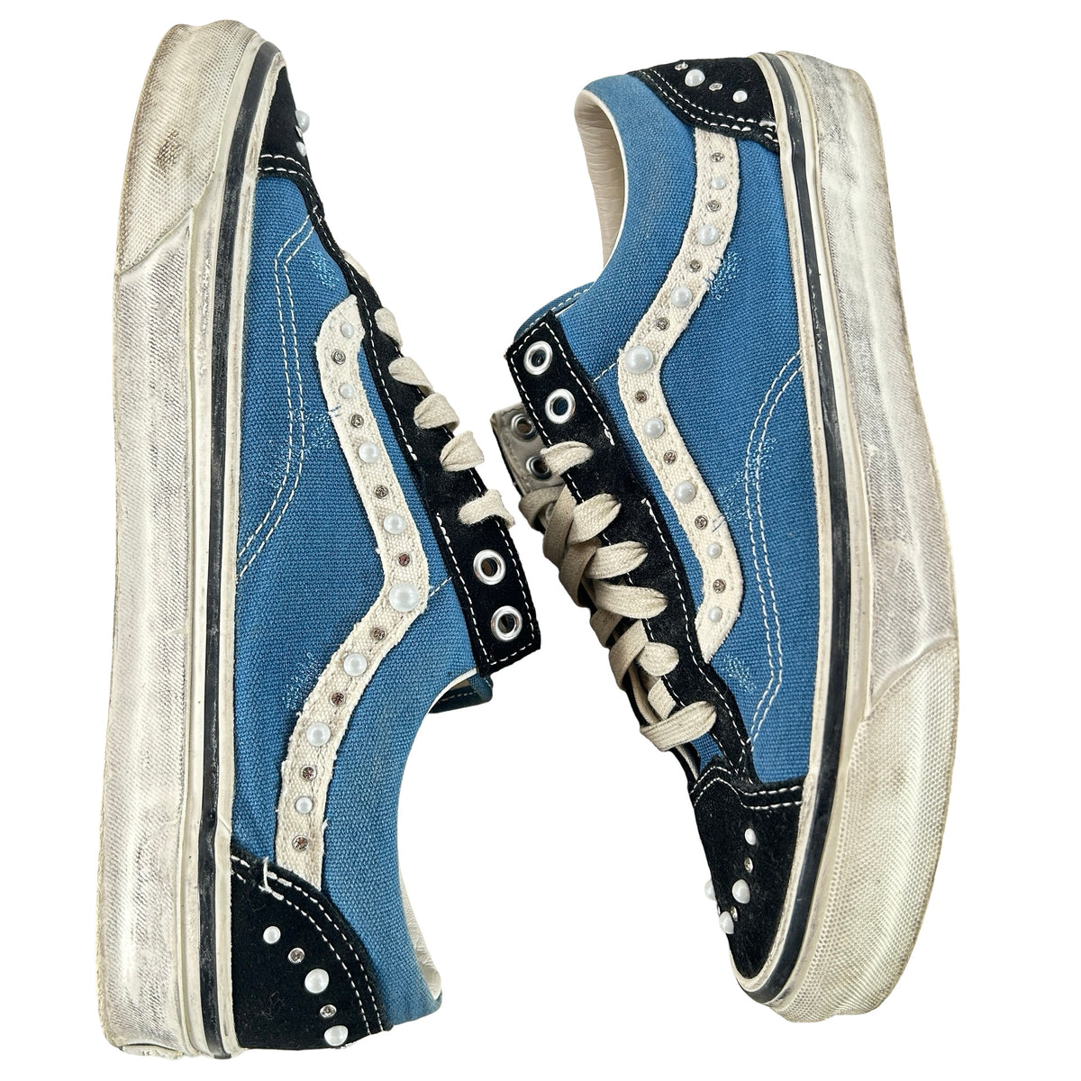VN000E8VYA6 Vans LX Old Skool 36 Pearlized Pack Black Navy [USED] - 10 M (Used6)