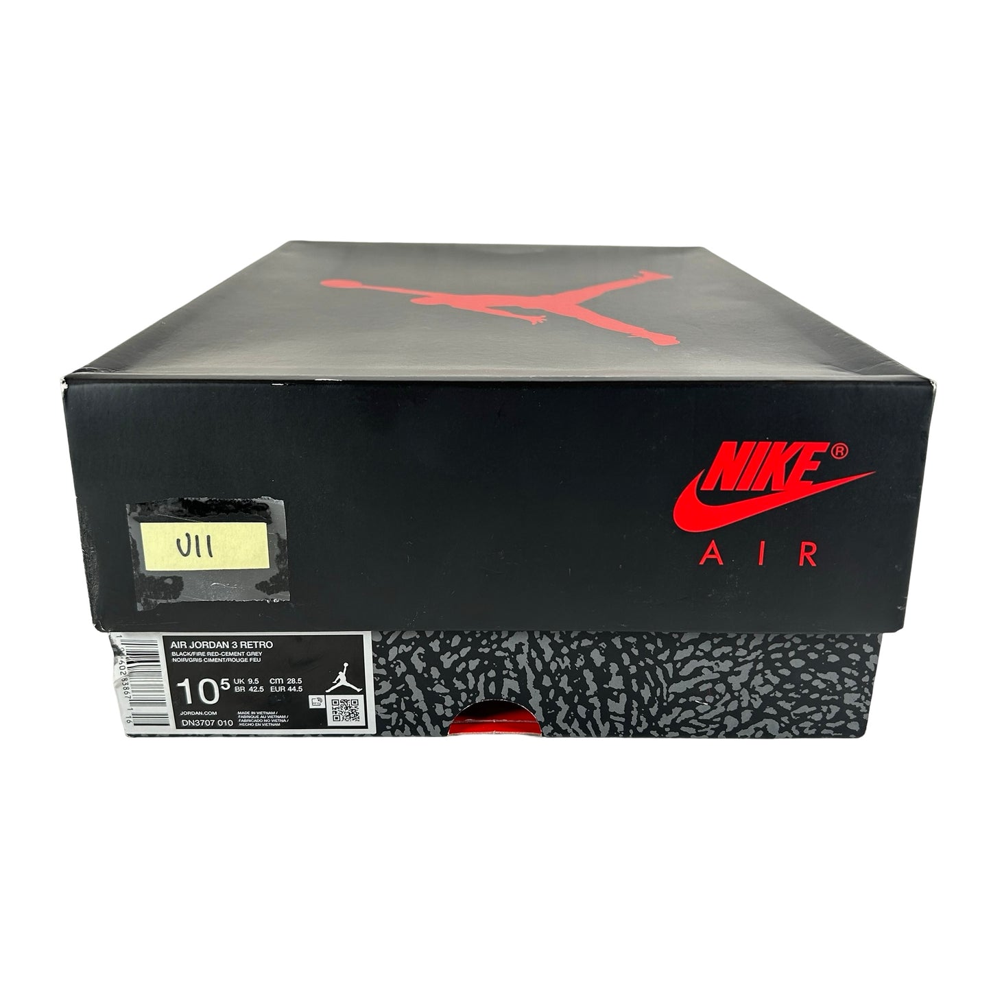 DN3707 010 Jordan 3 Retro OG Black Cement (2024) [USED] - 10.5 M (Used11)