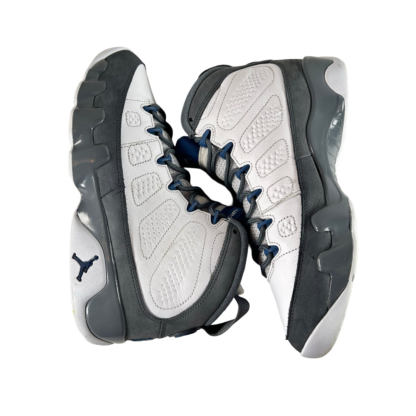 HV4794 100 Jordan 9 Retro Flint Grey French Blue (2026) [USED] - 8.5 M (Used) (Replace Box)